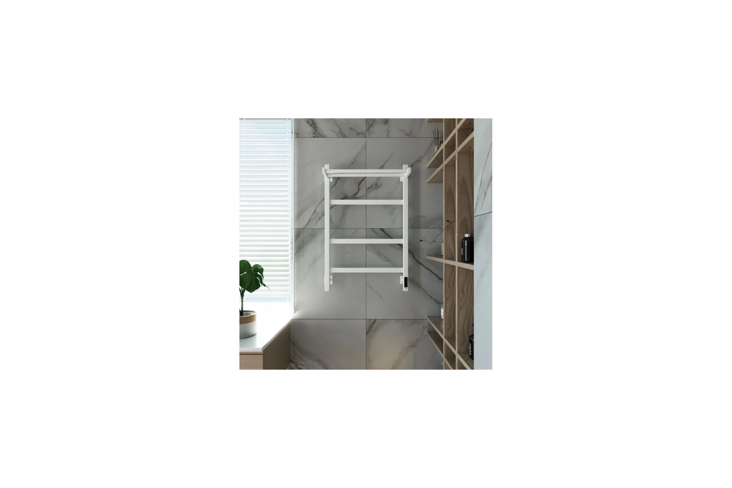 Электрический полотенцесушитель GROTA Tela 530x800 белый Tela 530х800 RAL9016 EL
