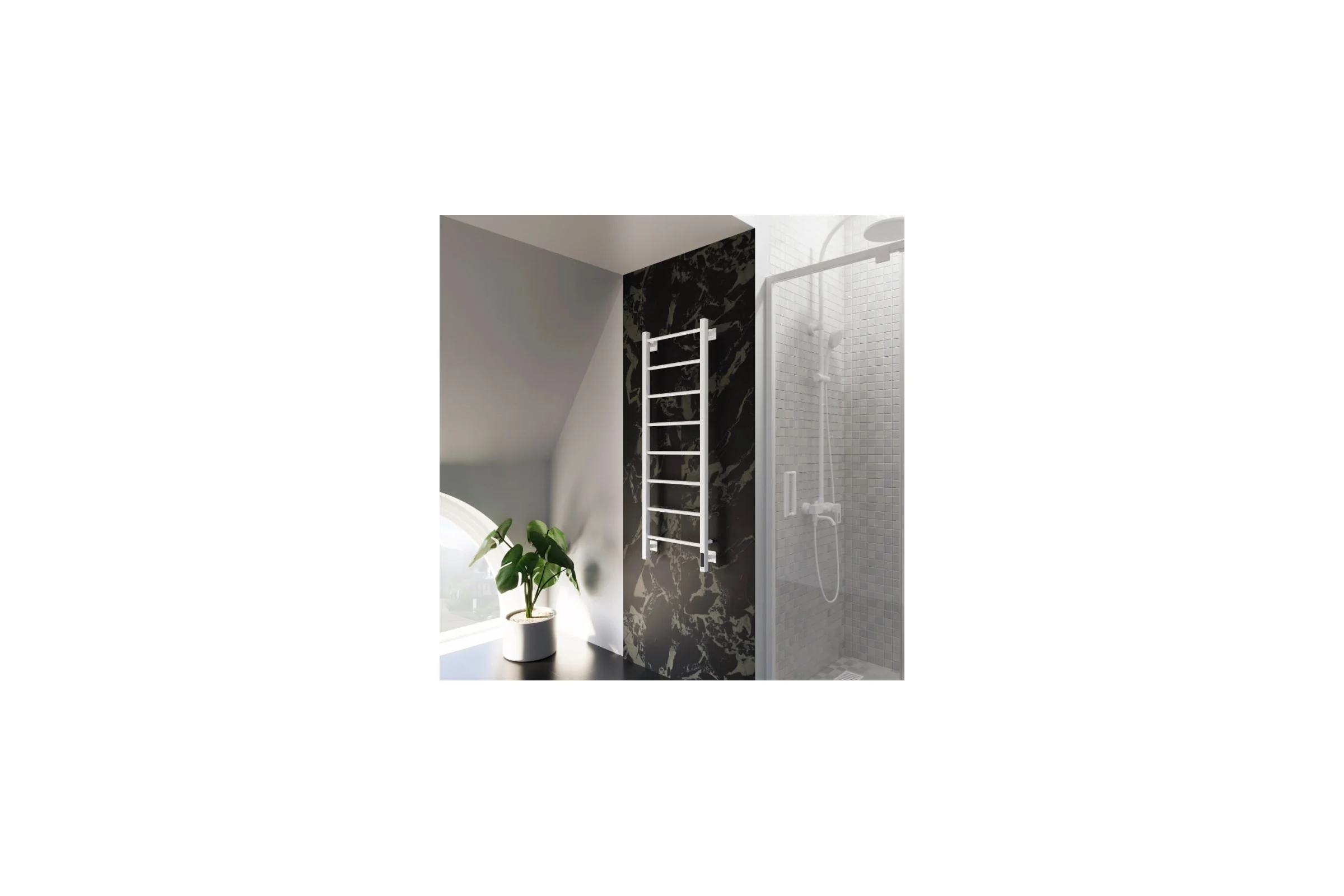 Электрический полотенцесушитель GROTA Simple K 430x1200 белый Simple K 430х1200 RAL9016 EL