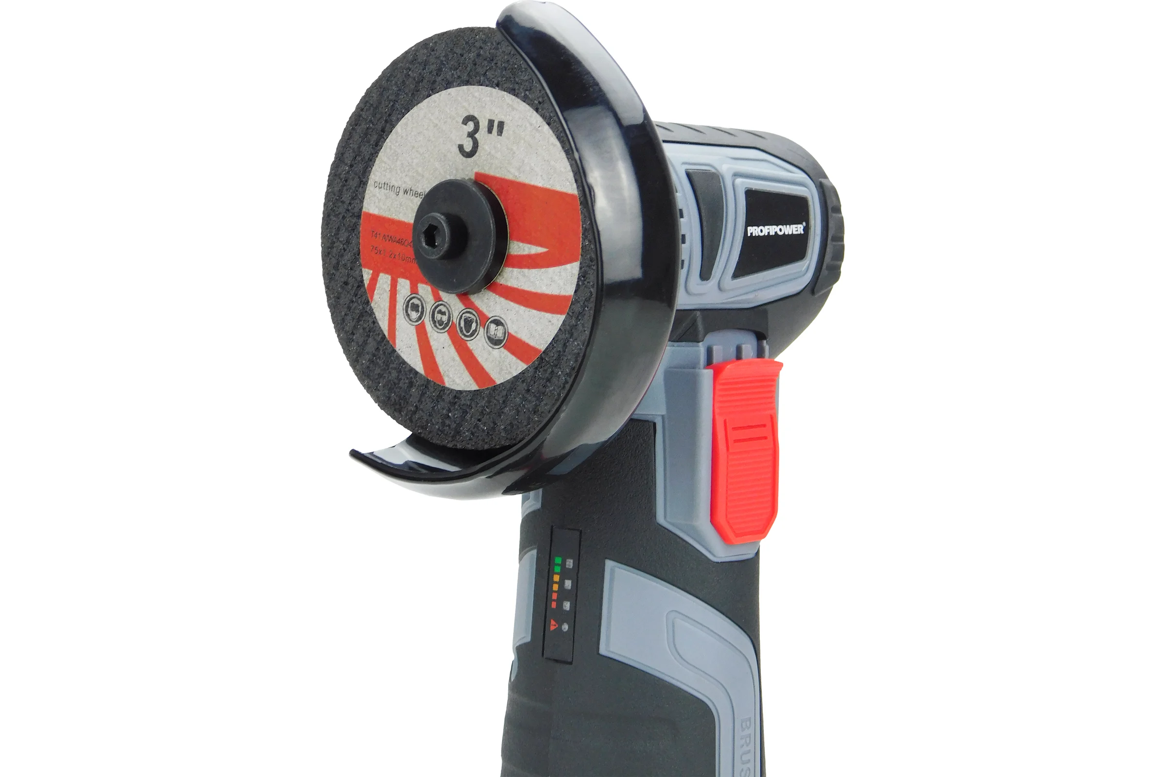 Аккумуляторная УШМ бесщеточная Profipower BL-164 16В, Li-ion 2шт, 2.0Ач, 18000об/мин, диск 76мм, З/У, в кейсе E0245
