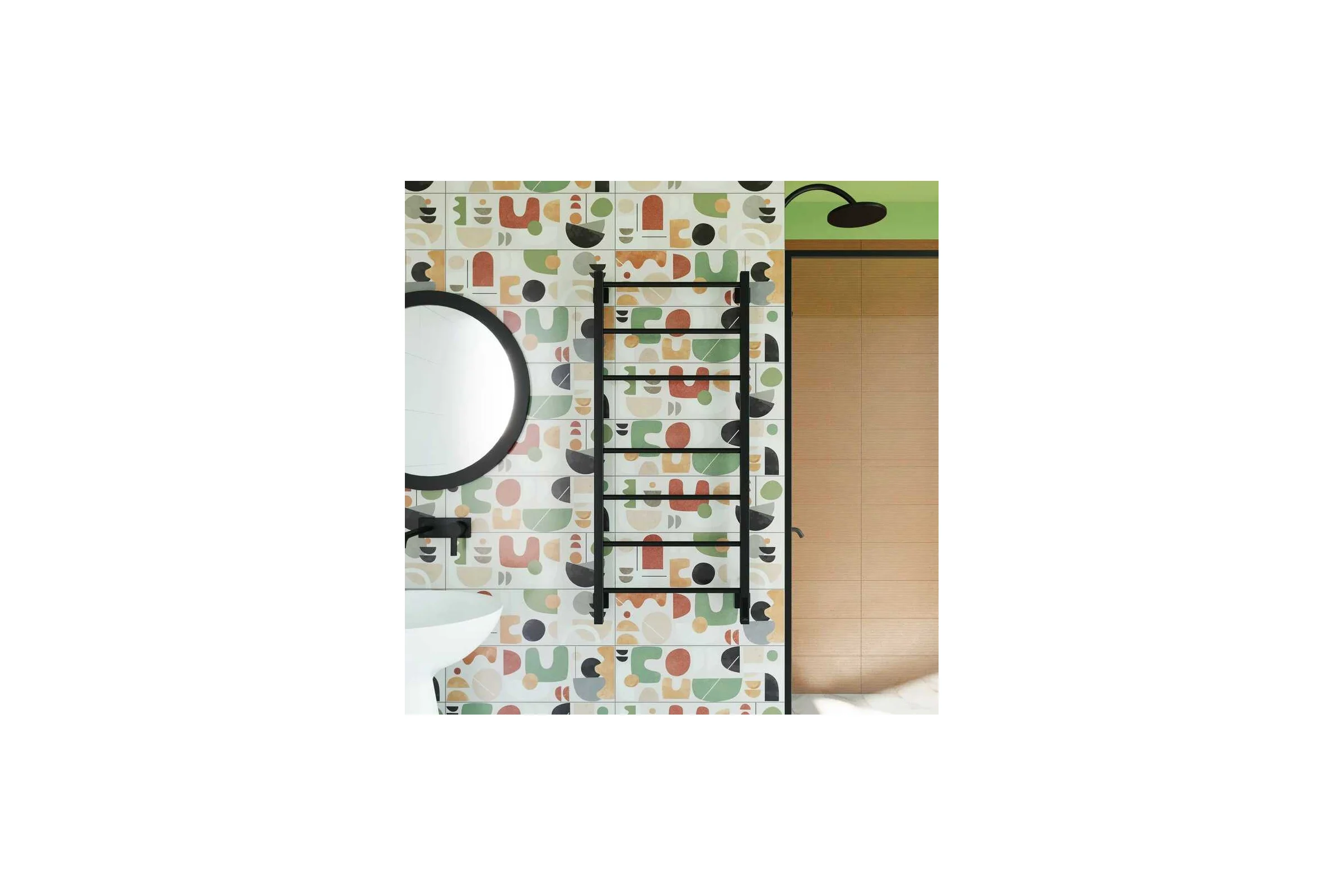 Полотенцесушитель электрический GROTA Costa 530x1200, черный Costa 530х1200 RAL9005 EL