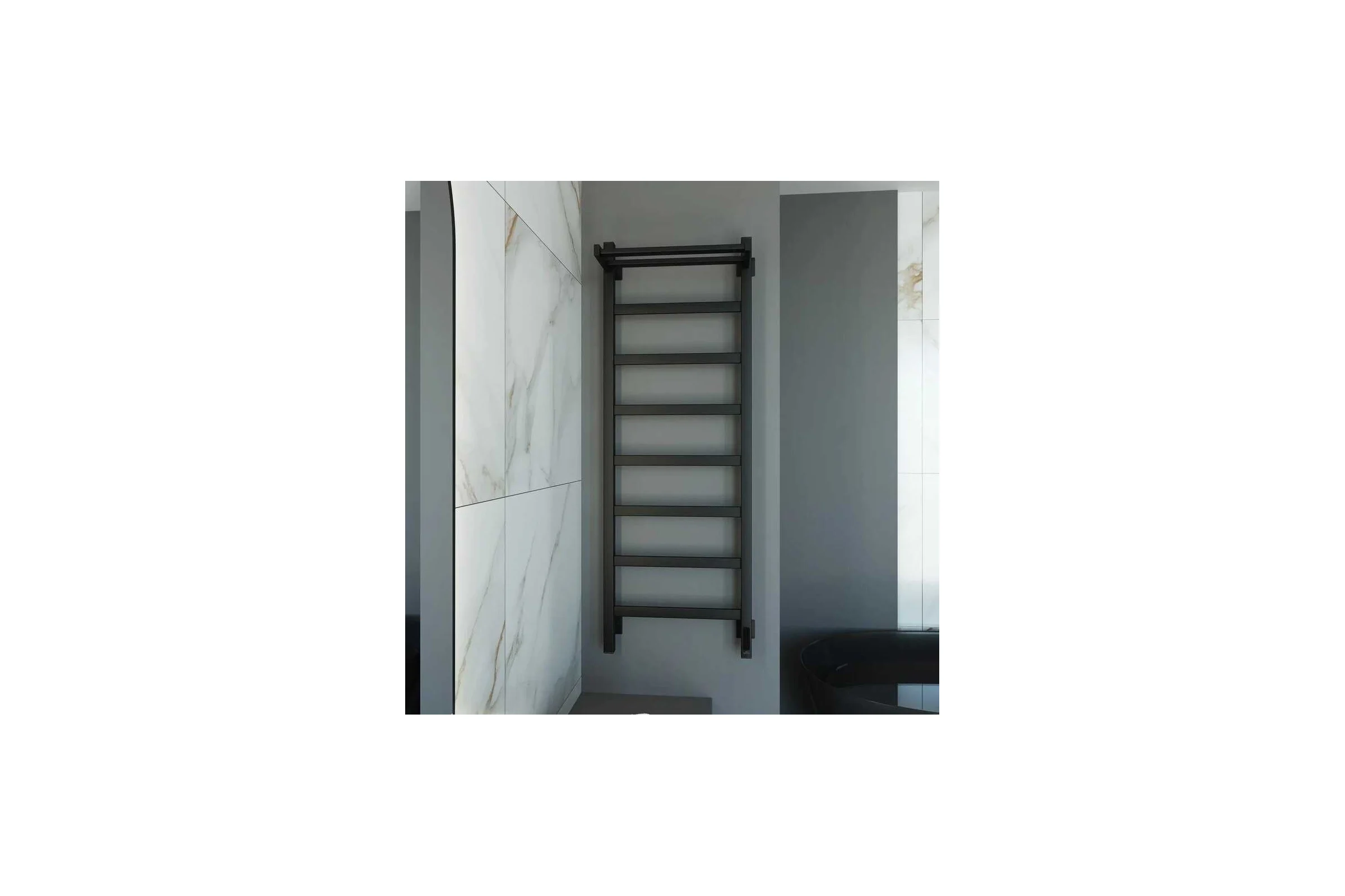 Полотенцесушитель электрический GROTA Lore 430x1200, черный Lore 430х1200 RAL9005 EL