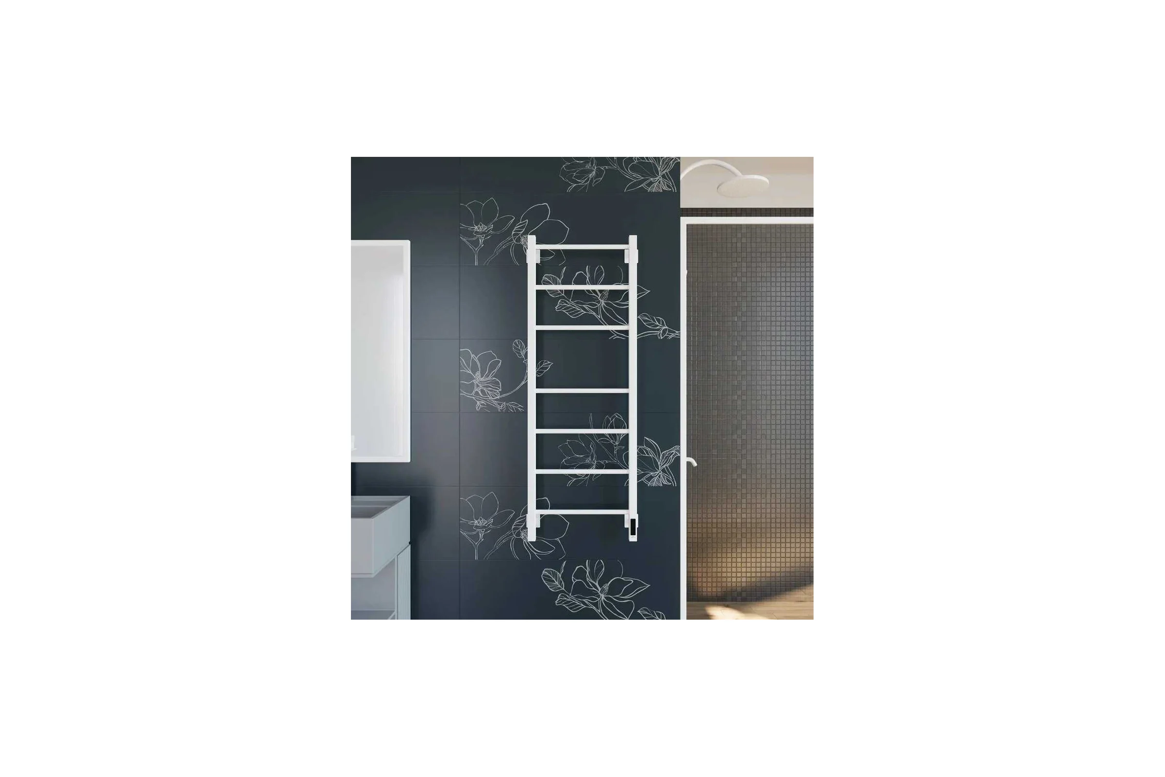 Полотенцесушитель электрический GROTA Costa 430x1200, белый Costa 430х1200 RAL9016 EL