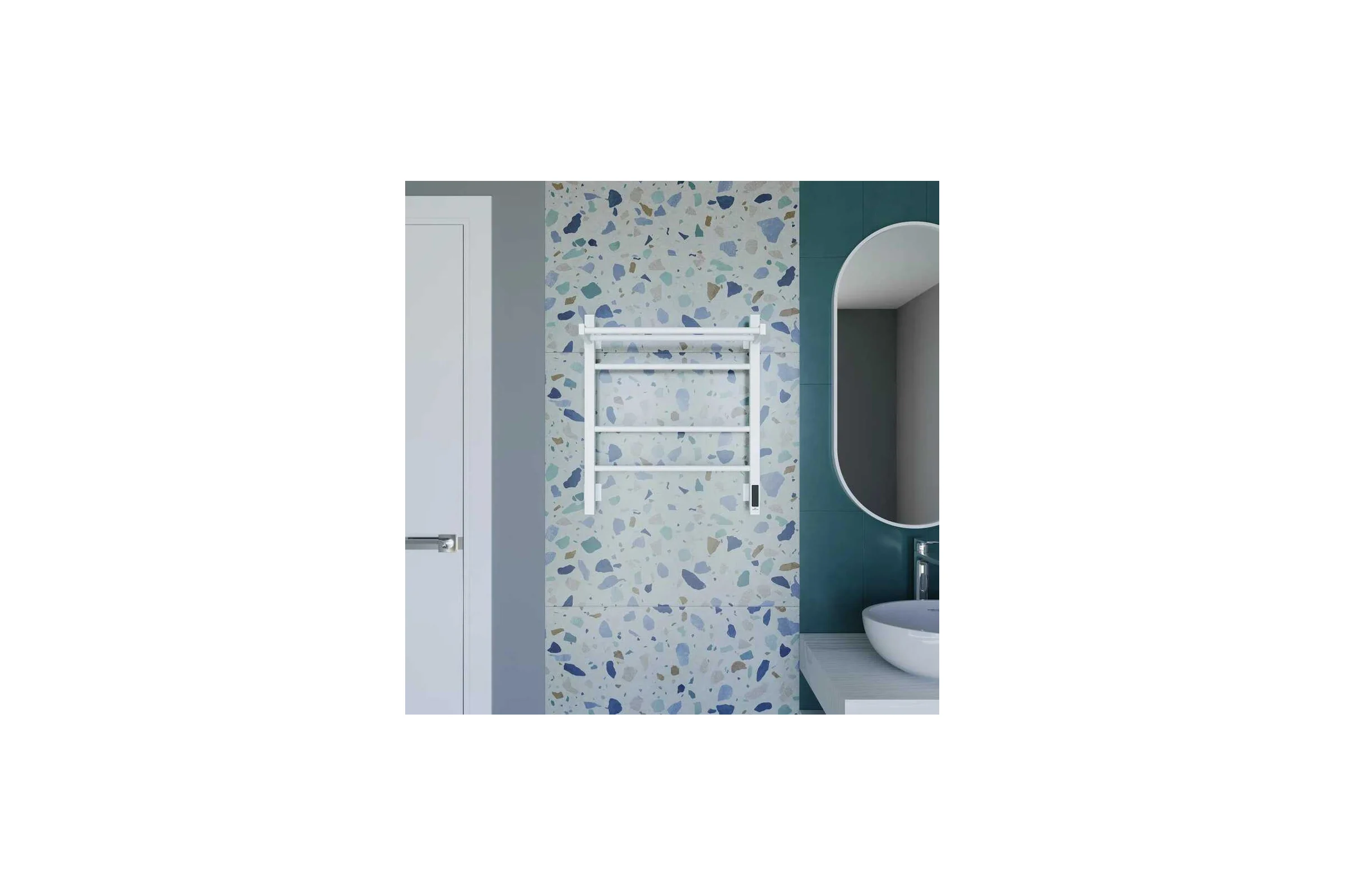 Полотенцесушитель электрический GROTA Alto 530x600, белый Alto 530х600 RAL9016 EL
