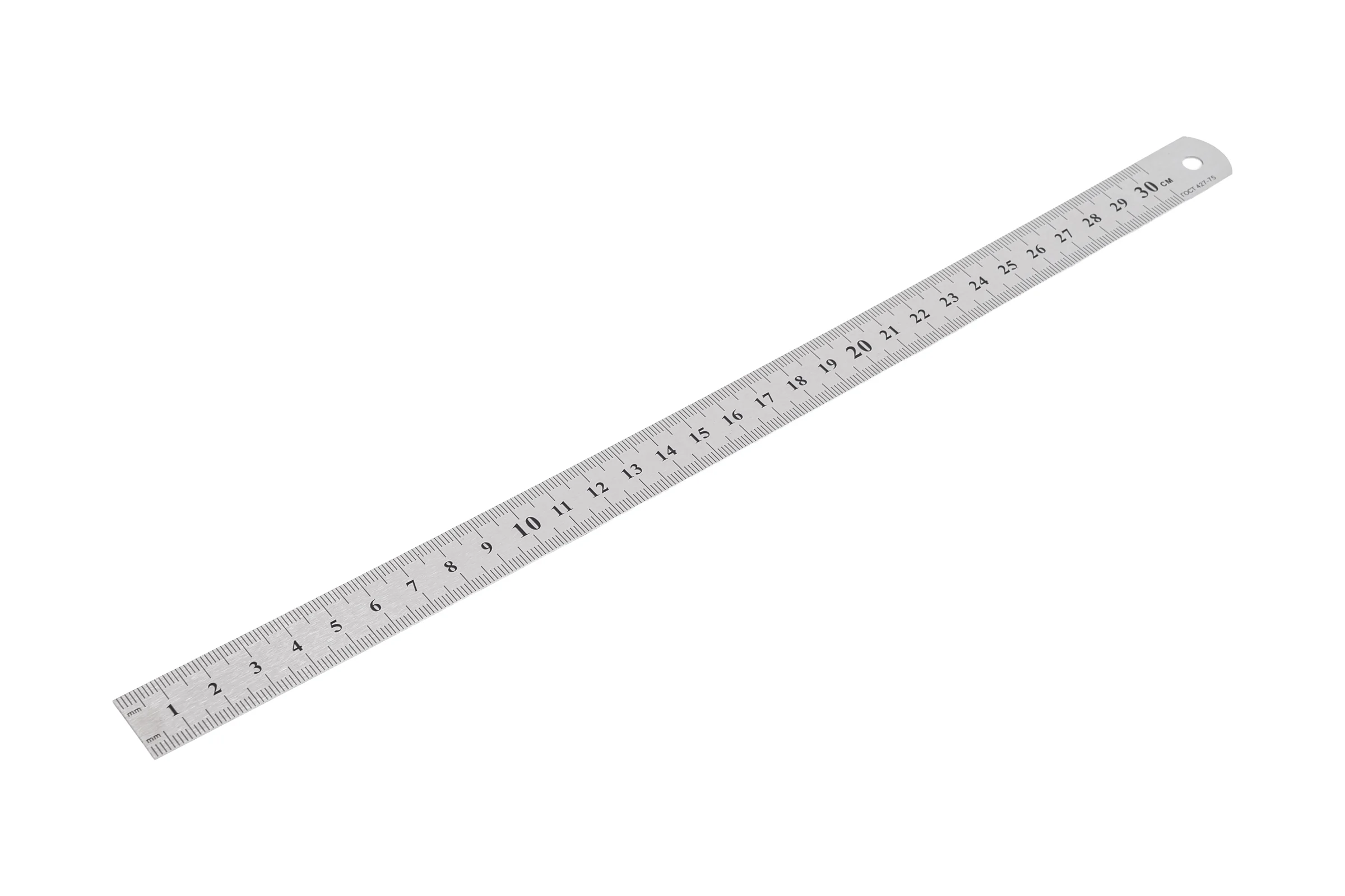 Линейка металлическая двусторонняя ИПК 300 мм steelruler300mm