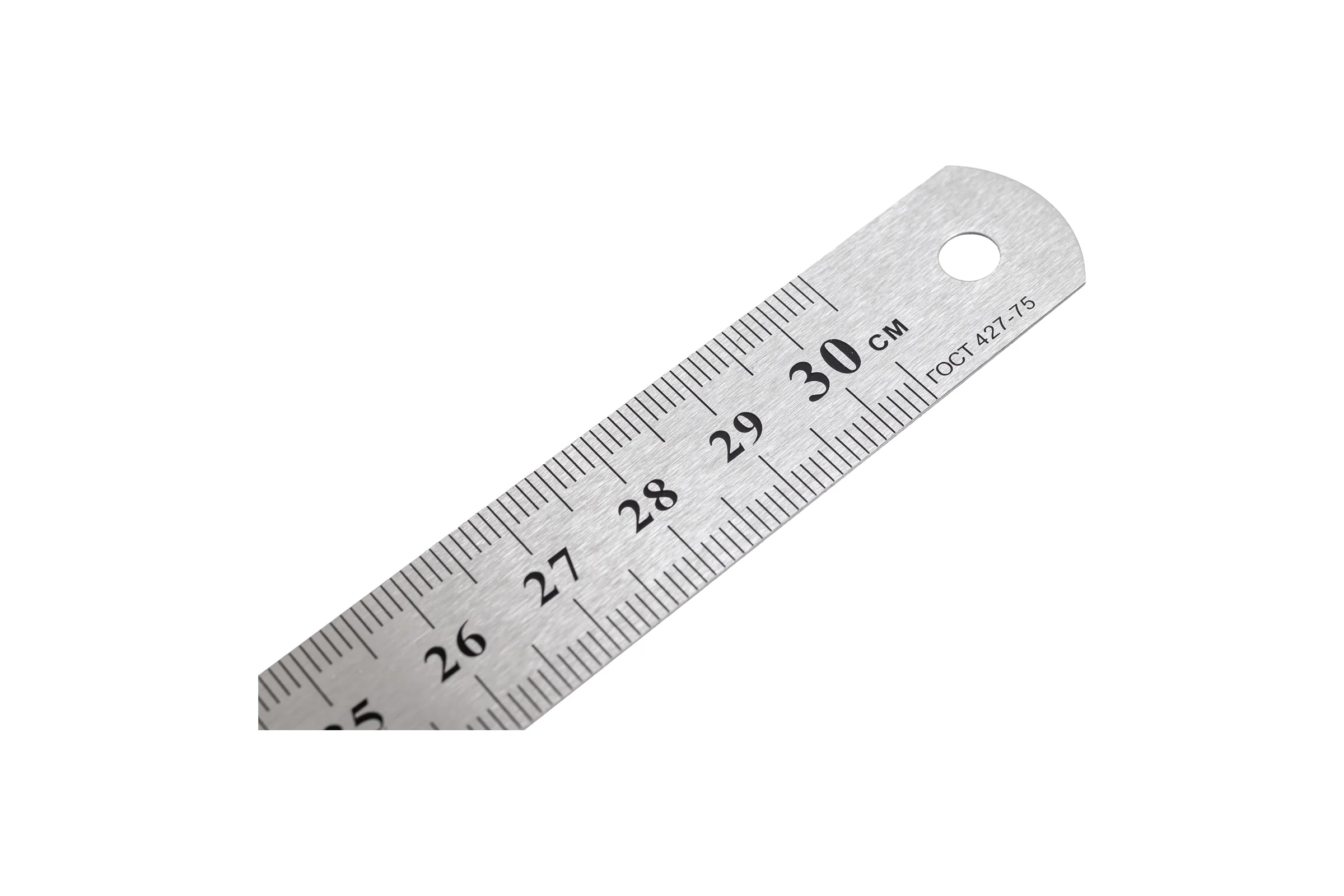 Линейка металлическая двусторонняя ИПК 300 мм steelruler300mm