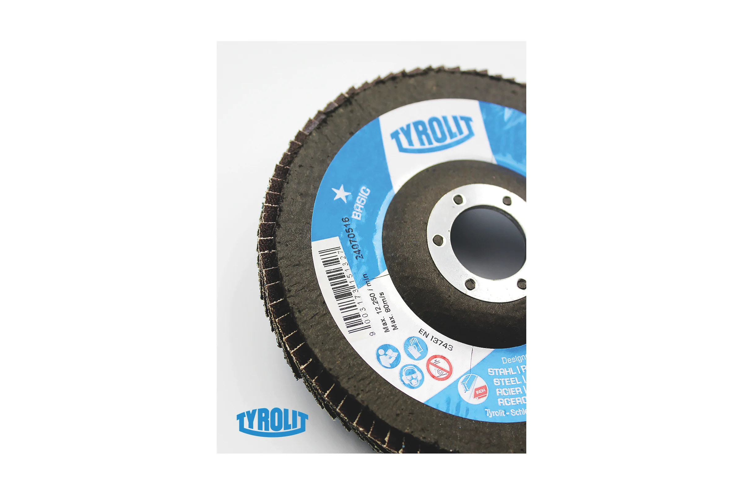 Лепестковый круг Tyrolit, 125x22.23, ZA60-325 TRL3-465-9315 TRL3-465-9315K