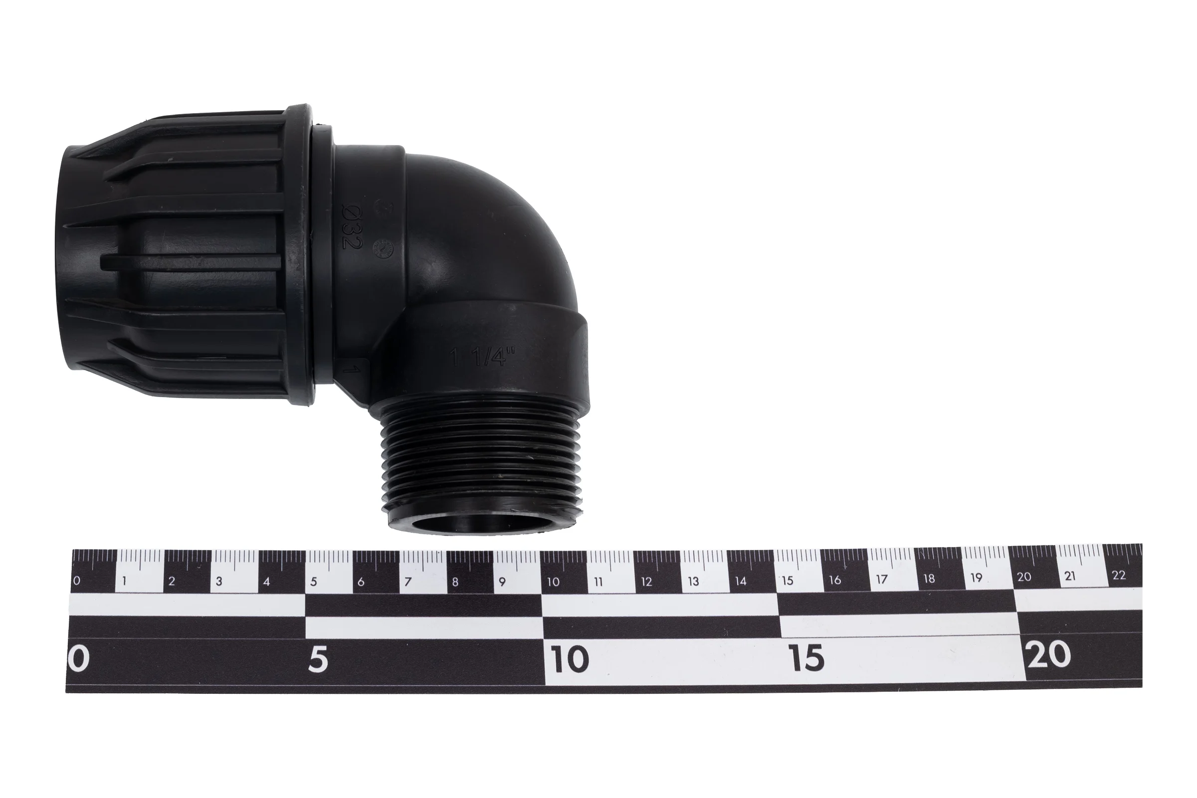 Колено 90 Heisskraft с наружной резьбой 32x1 1/4", для ПНД 11603232