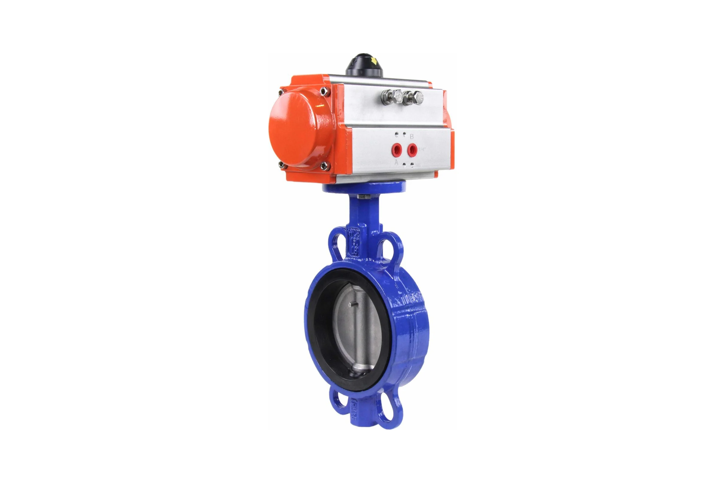 Затвор DN.ru дисковый GGG50-GGG40-EPDM Ду250 Ру16 с пневмоприводом D050-01829
