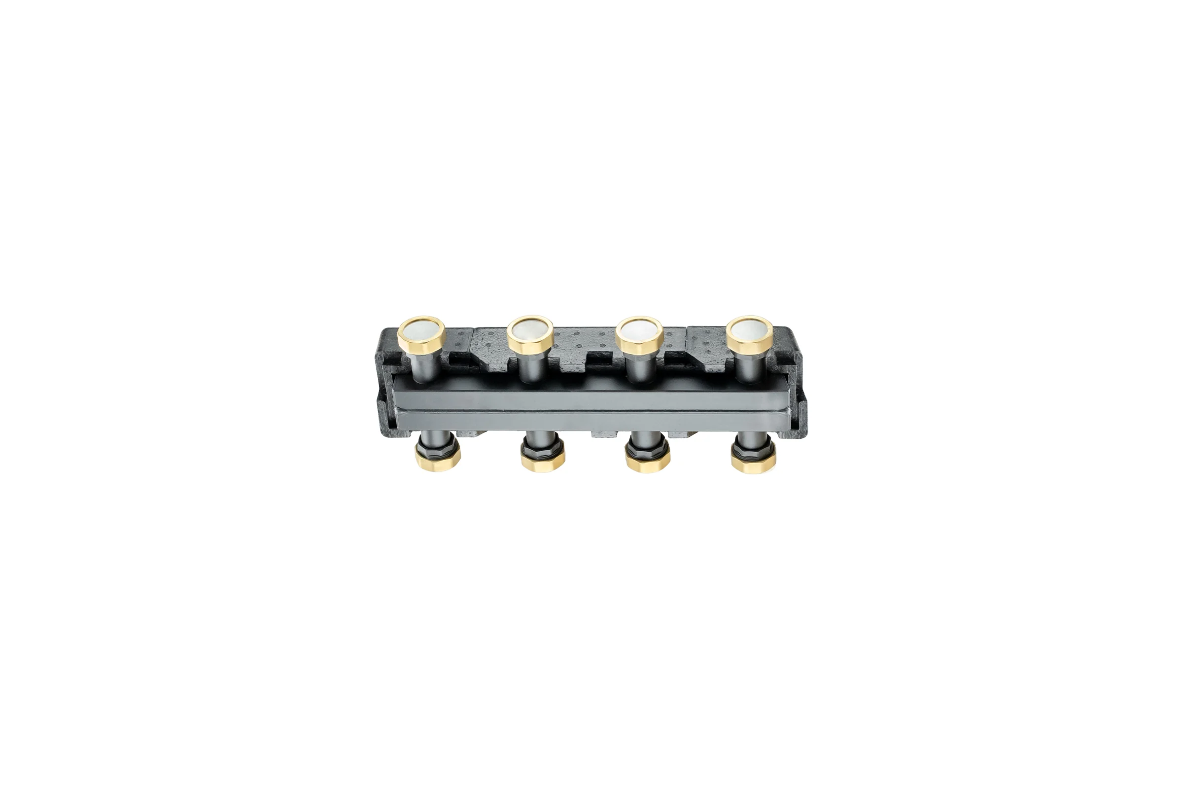 Коллектор распределительный в теплоизоляции PROFACTOR 1 1/2x4 вых PF PU 1057.4