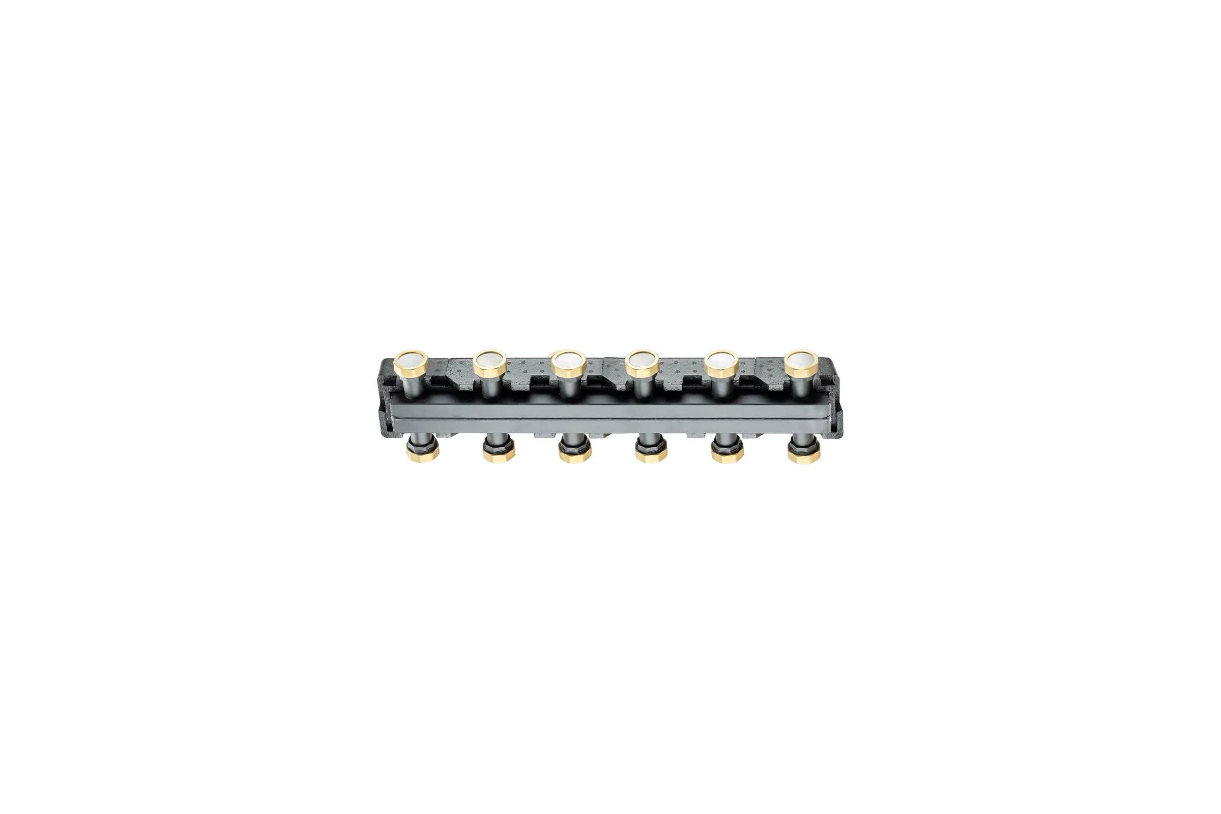 Коллектор распределительный в теплоизоляции PROFACTOR 1 1/2x6 вых PF PU 1057.6