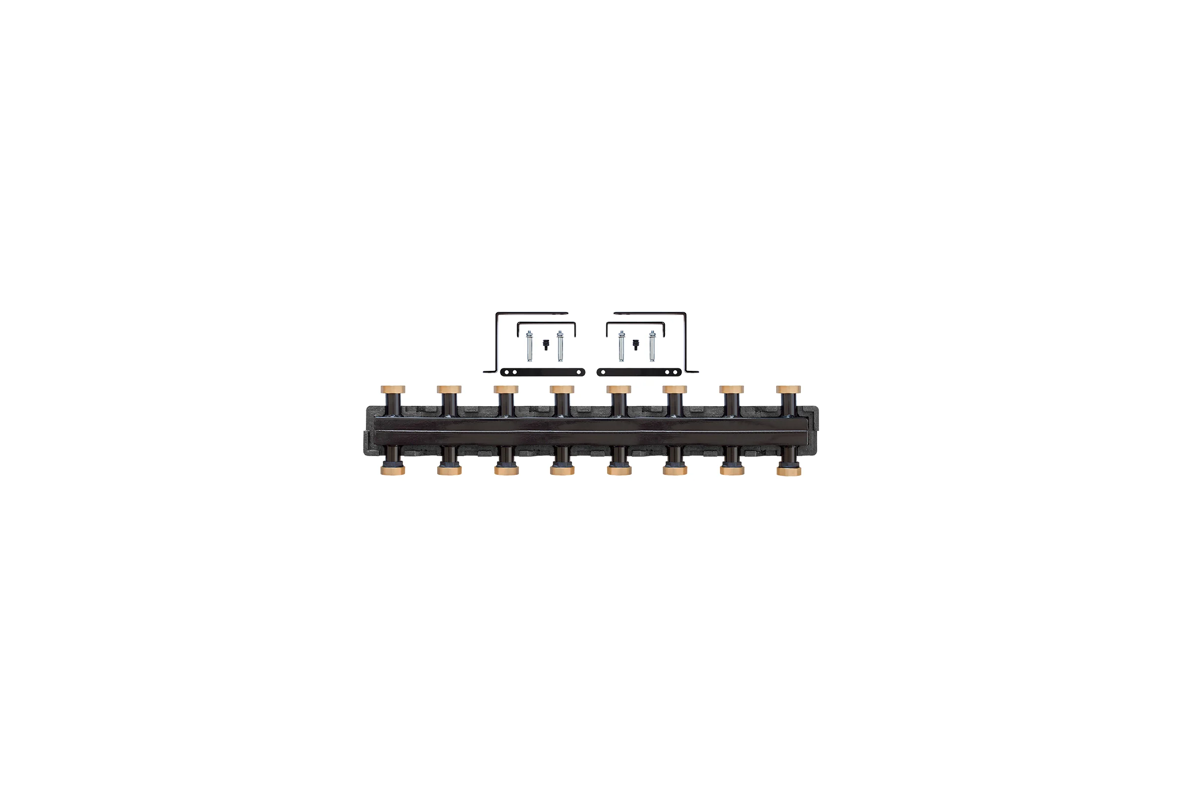 Коллектор распределительный в теплоизоляции PROFACTOR 1 1/2x8 вых PF PU 1057.8