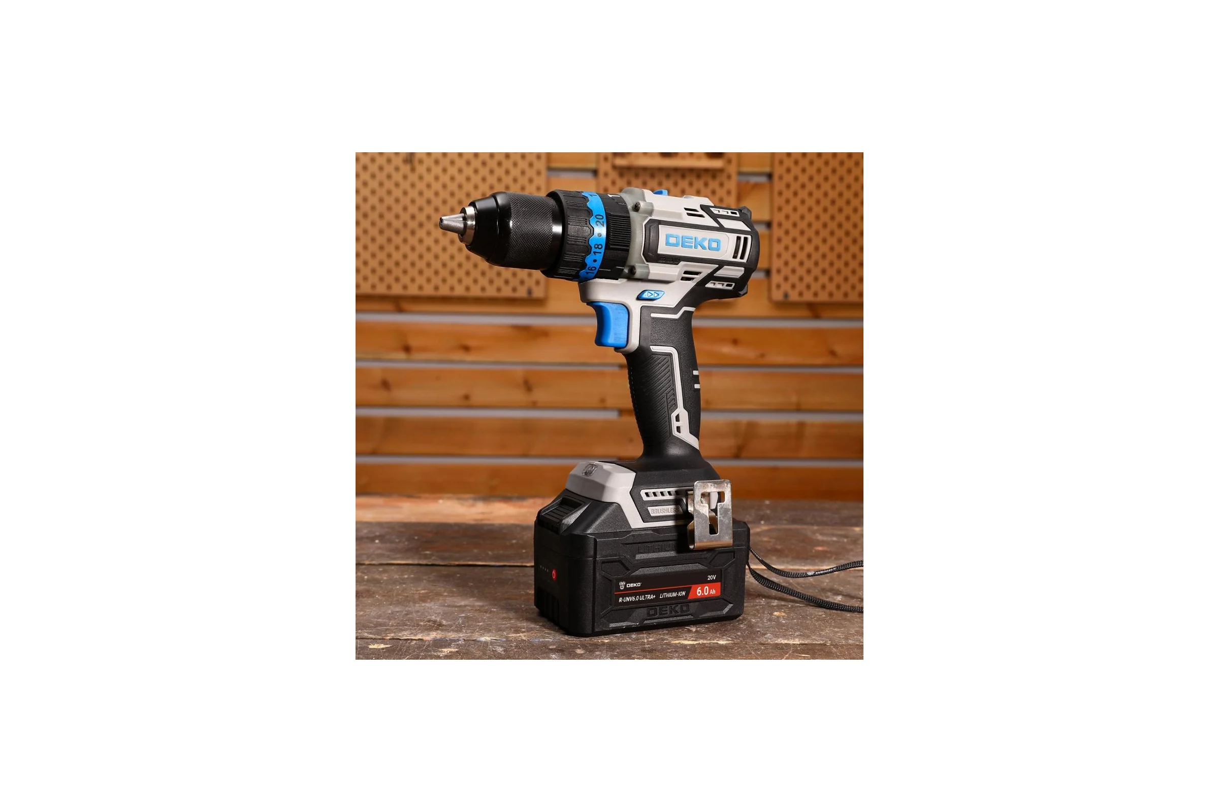 Аккумулятор DEKO R-UNV6.0 ULTRA+, Li-ion, 20В, 6.0А*ч, с повышенной токоотдачей 083-1019