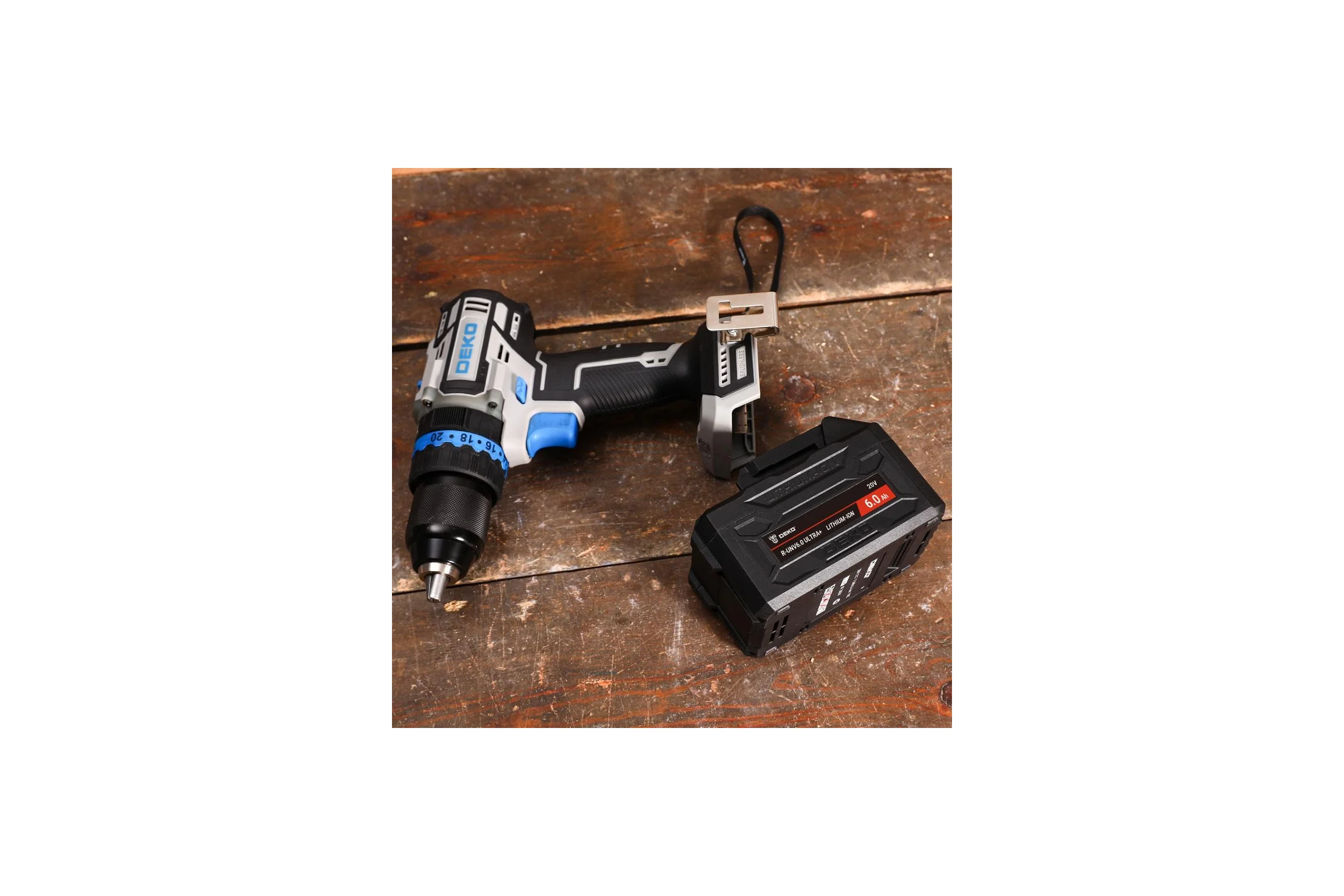 Аккумулятор DEKO R-UNV6.0 ULTRA+, Li-ion, 20В, 6.0А*ч, с повышенной токоотдачей 083-1019