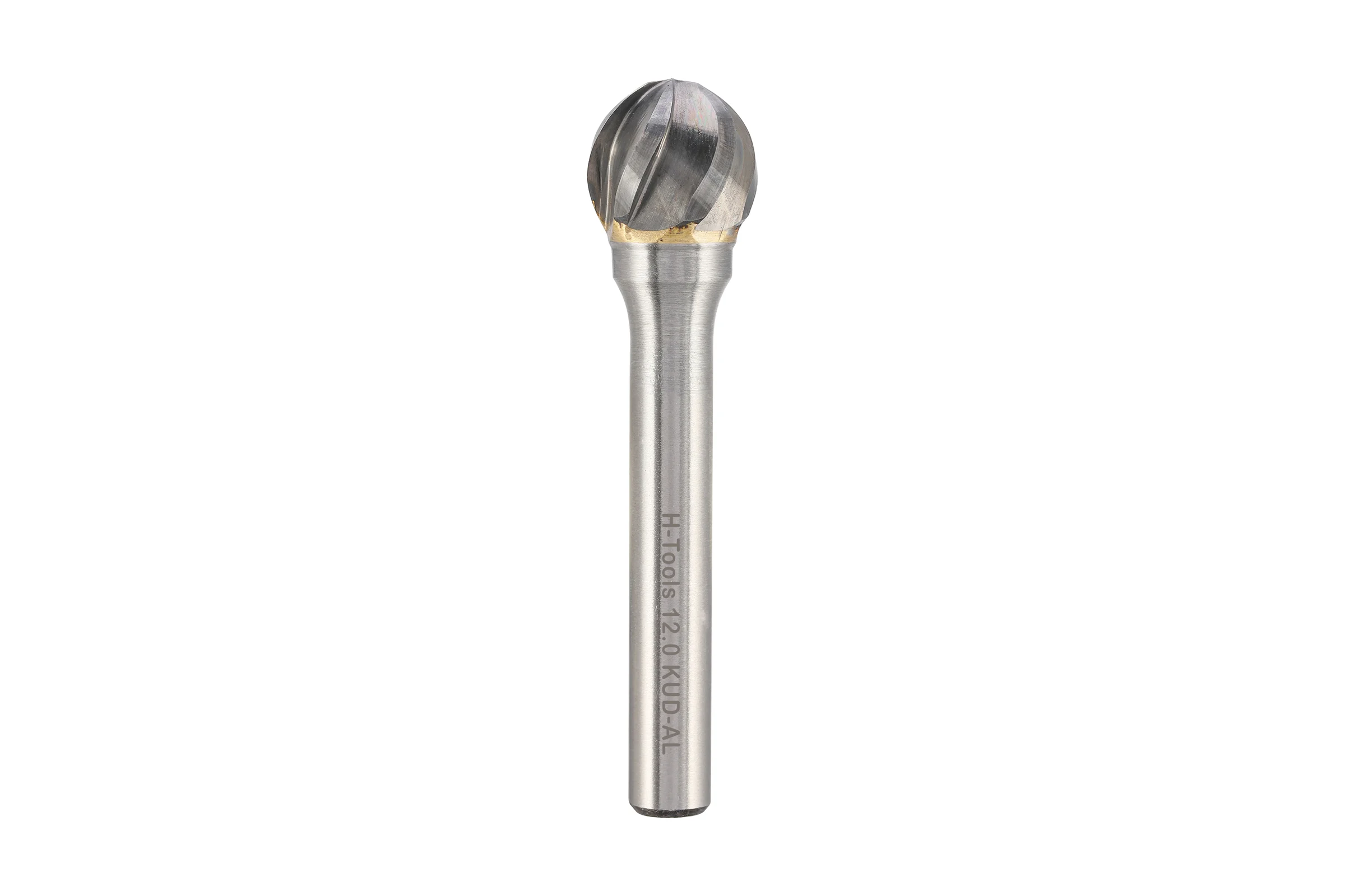 Бор-фреза твердосплавная H-Tools форма D(KUD), 12,0x10x52, S=6мм, HM ALU 116044AHT