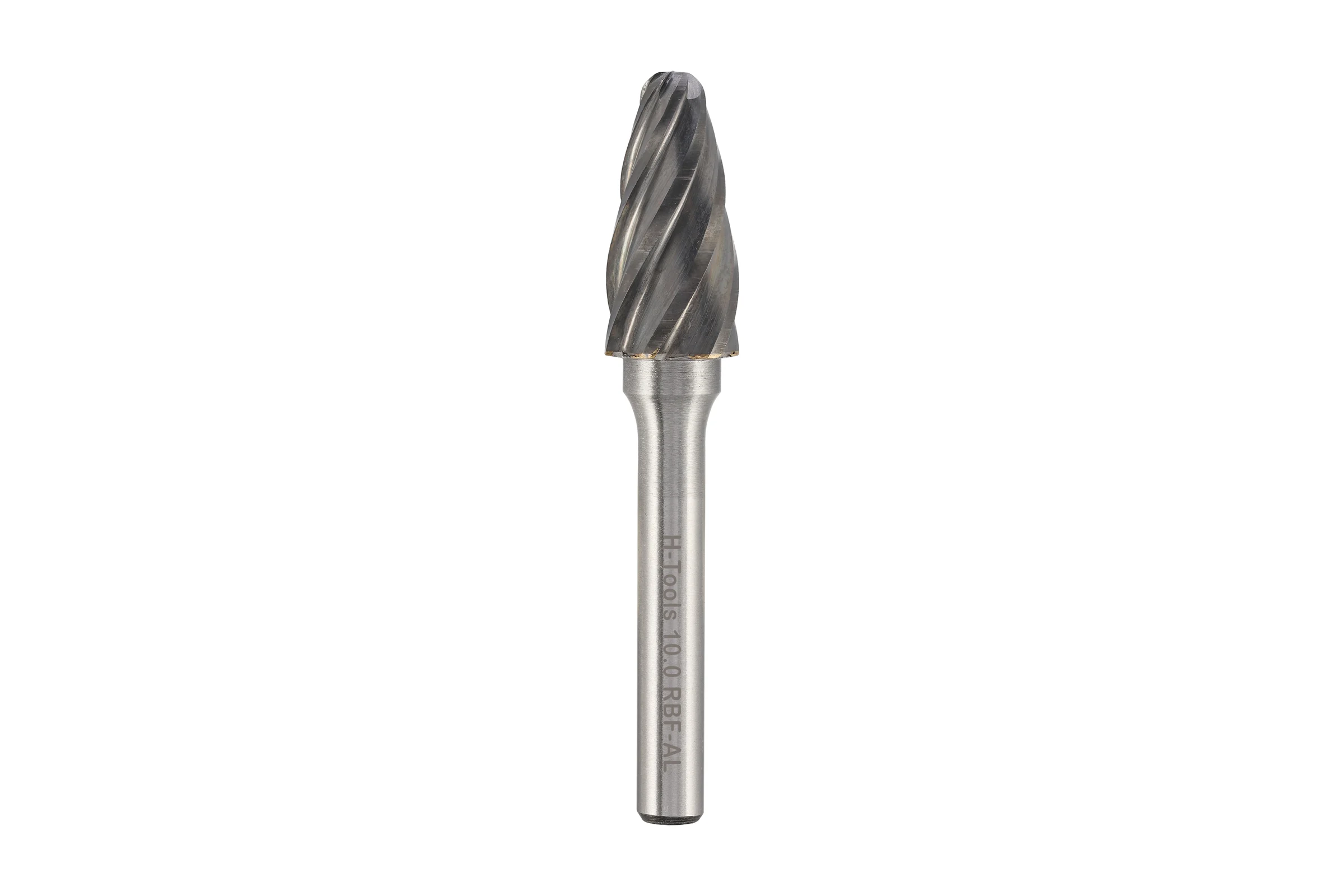 Бор-фреза твердосплавная H-Tools форма F(RBF), 10,0x20x60, S=6мм, HM ALU 116032AHT