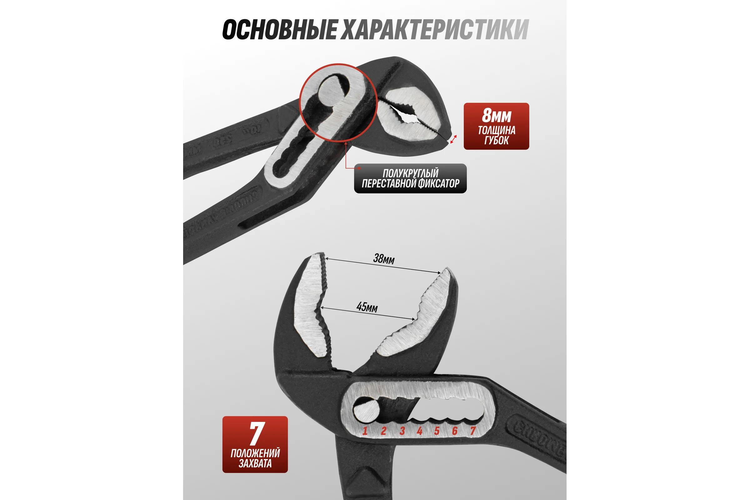 Клещи переставные BaumAuto 10 (250 мм) BM-613B250(64718)