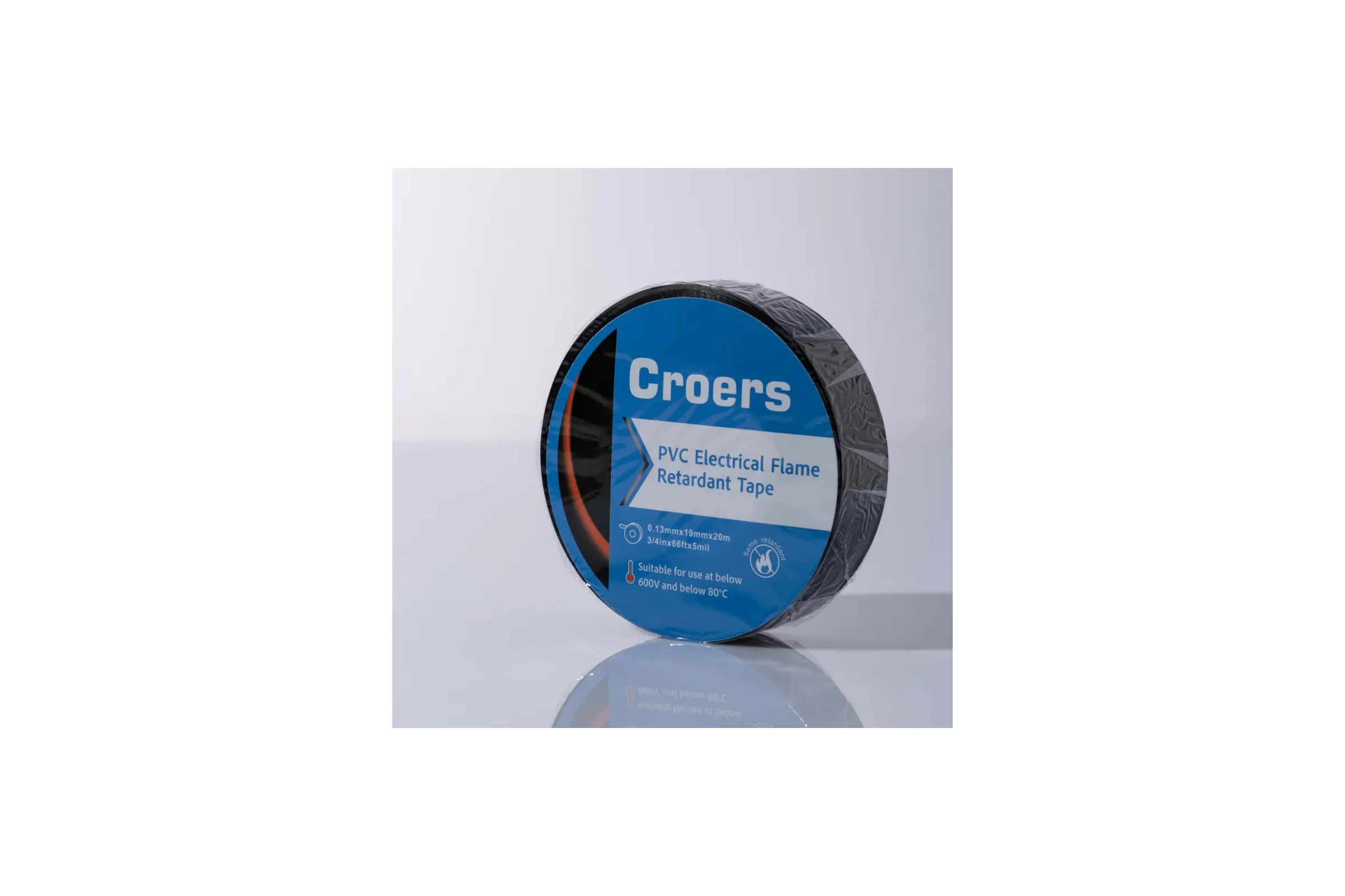 Изолента ПВХ Croers 19 мм, 20 м, 5 шт. CRS19_5