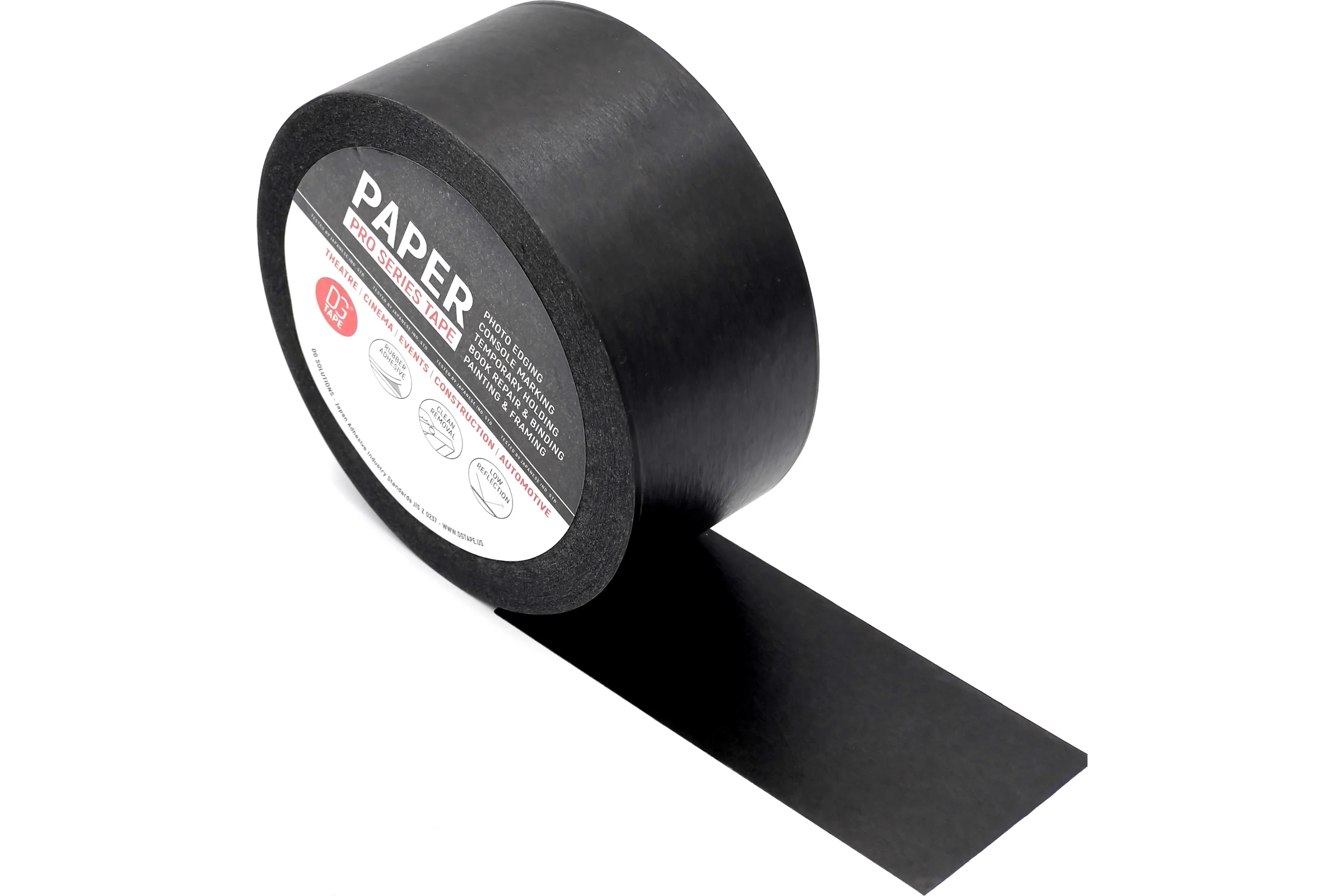 Клейкая лента бумажная DGTAPE Masking Tape Professional черная 50мм х 23м MTP5023B