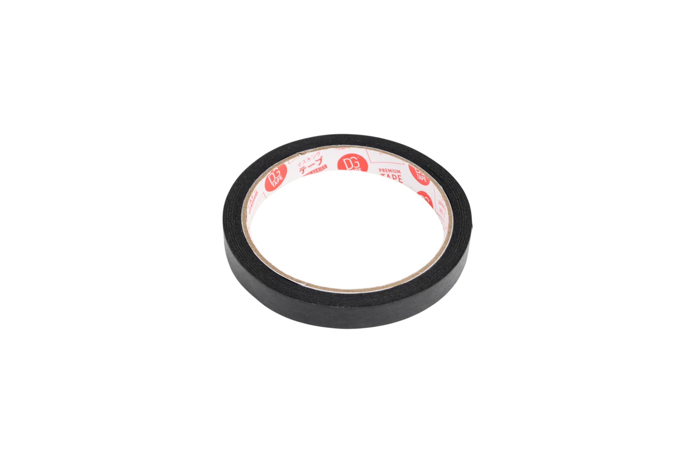 Клейкая лента бумажная черная DGTAPE Masking Tape Professional 12мм х 23м, набор 4 шт. MTP1223B4