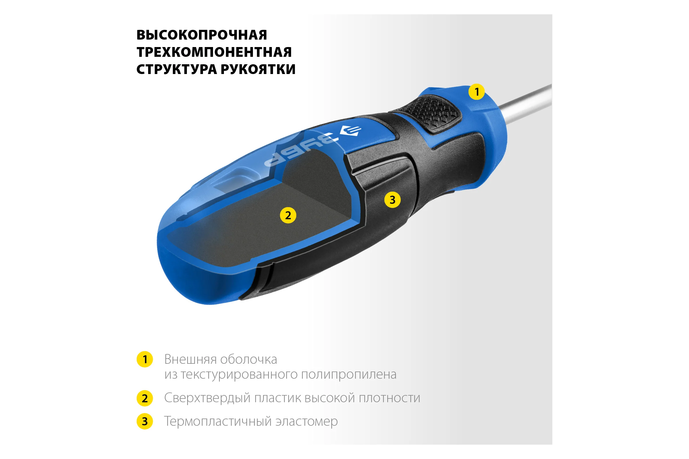 Набор: реверсивная и Т-образная отвертки с насадками 29 шт ЗУБР Компакт-Т29 25168-H29_z01