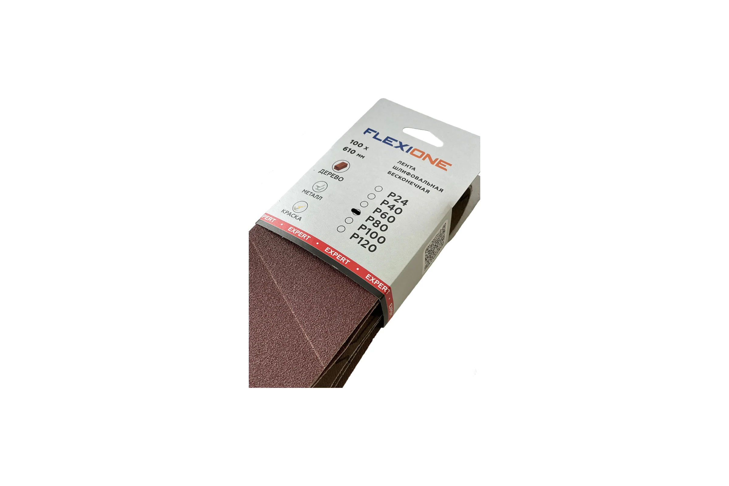 Лента Flexione 100x610мм, P80, Expert3ш 80001132