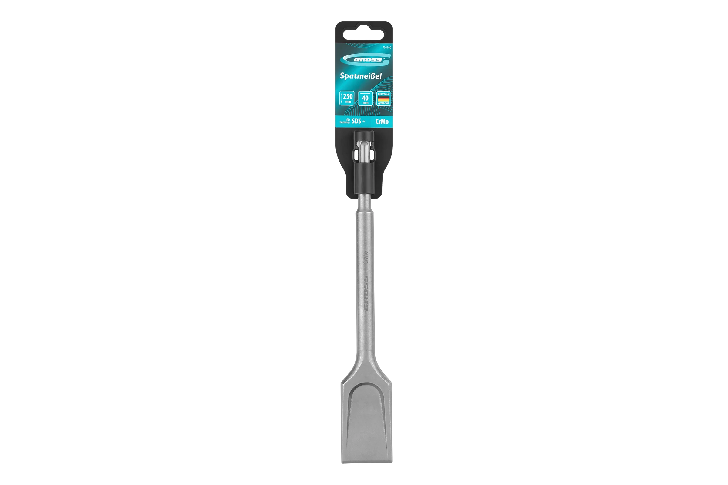 Зубило лопаточное GROSS 40 х 250мм, CrMo, SDS PLUS 703140