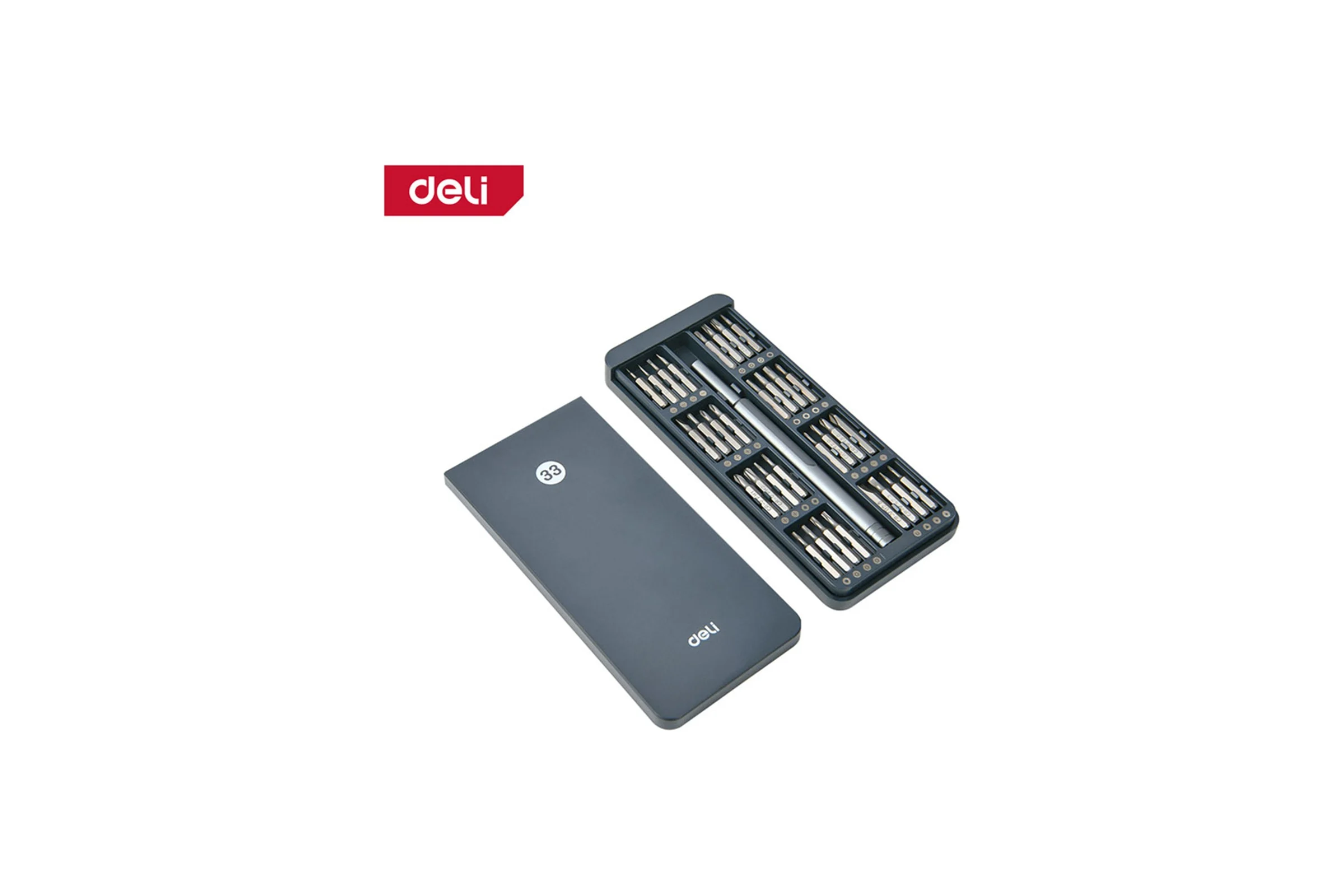 Набор прецизионных отверток DELI (отвертка + 32 биты), сталь S2 + Cr-V DL241033 179575