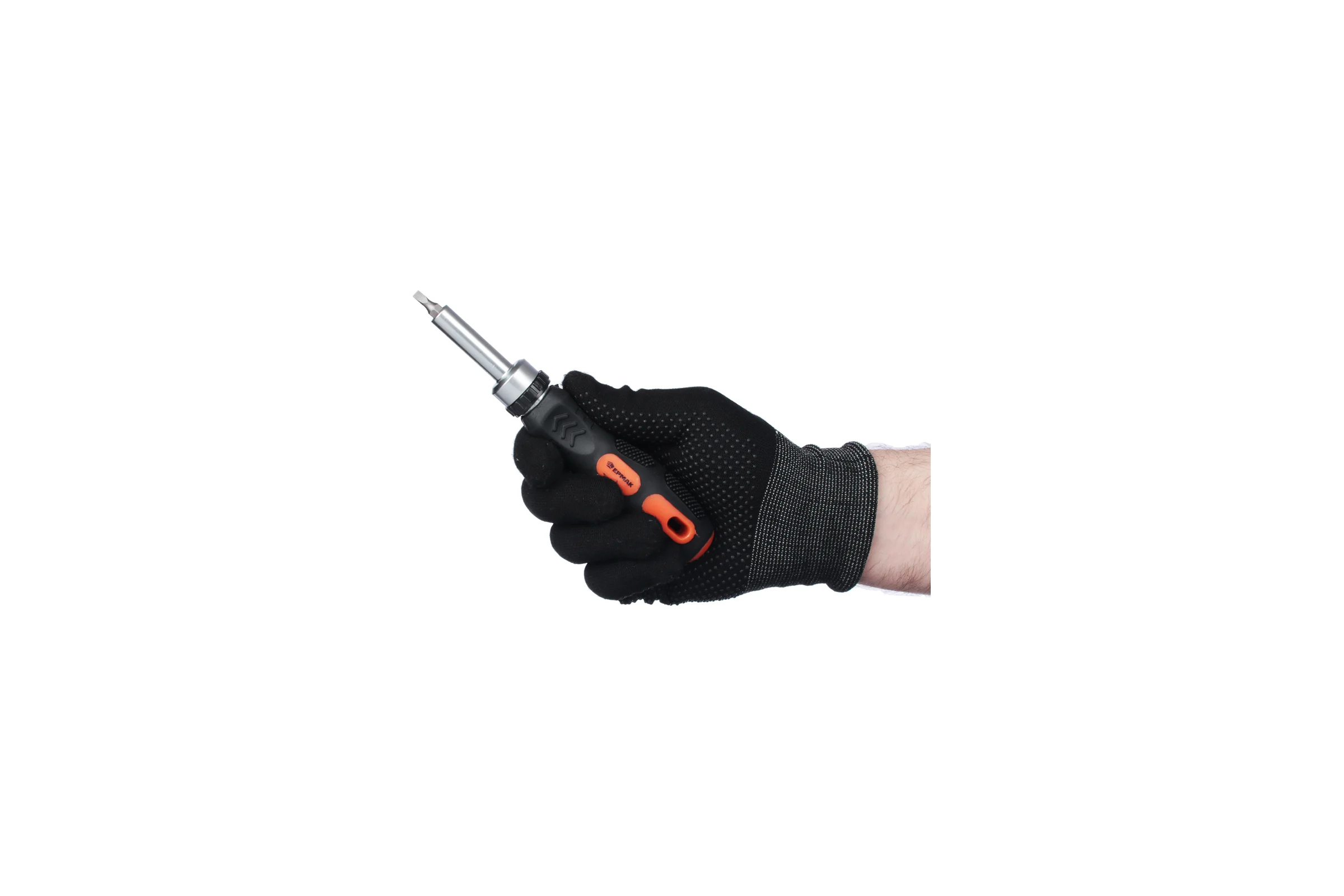 Отвертка ЕРМАК реверсивная, адаптер 1/4, биты: SL4,SL5.5,SL6.5,PH1,PH2,PZ1,PZ2,TORX10,TORX15,TORX20 651-197