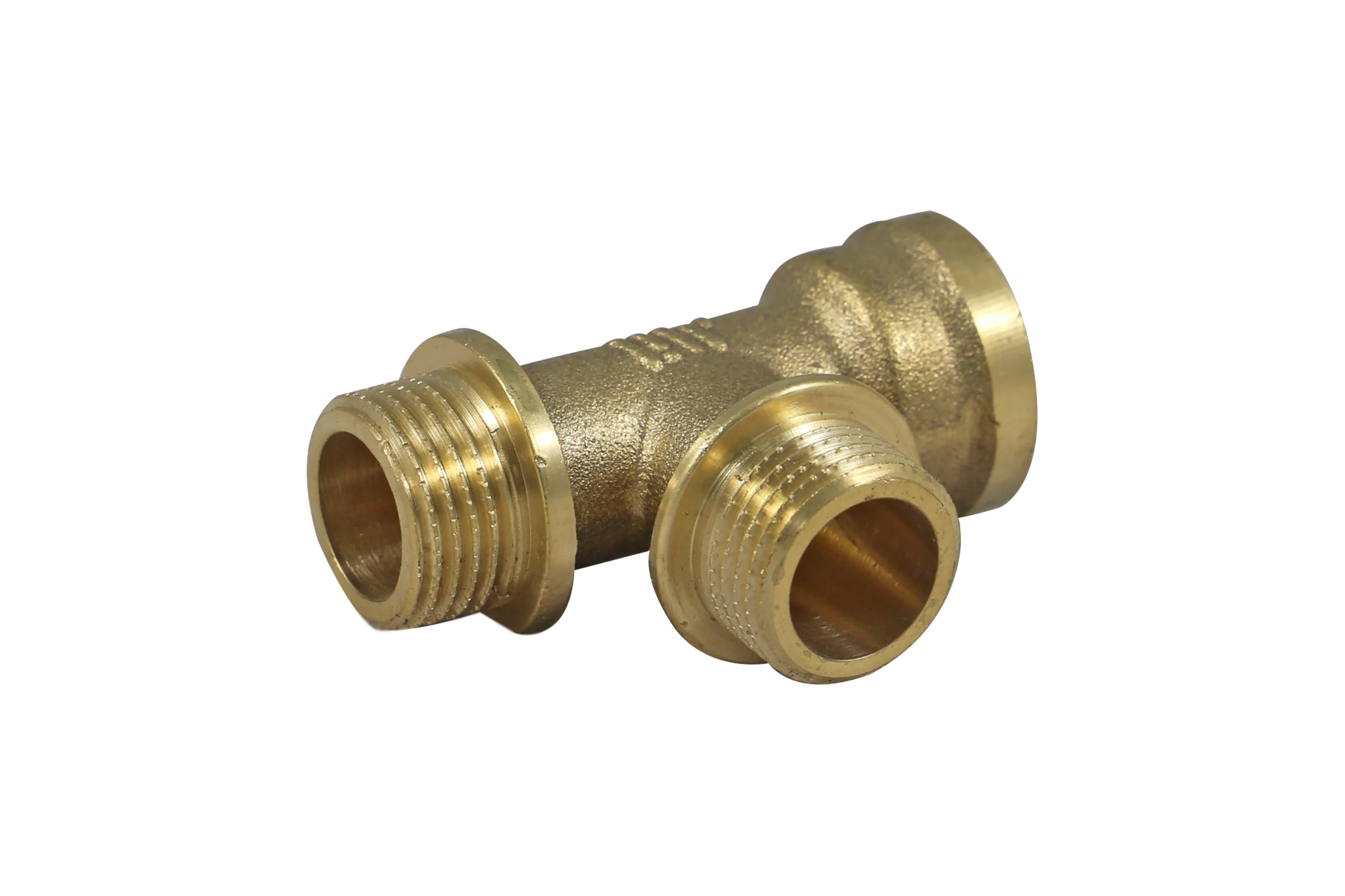 Тройник латунный 1/2"×1/2"×1/2" внутренняя/наружная/наружная резьба для соединения труб под углом 90° Millennium LTFMM1212