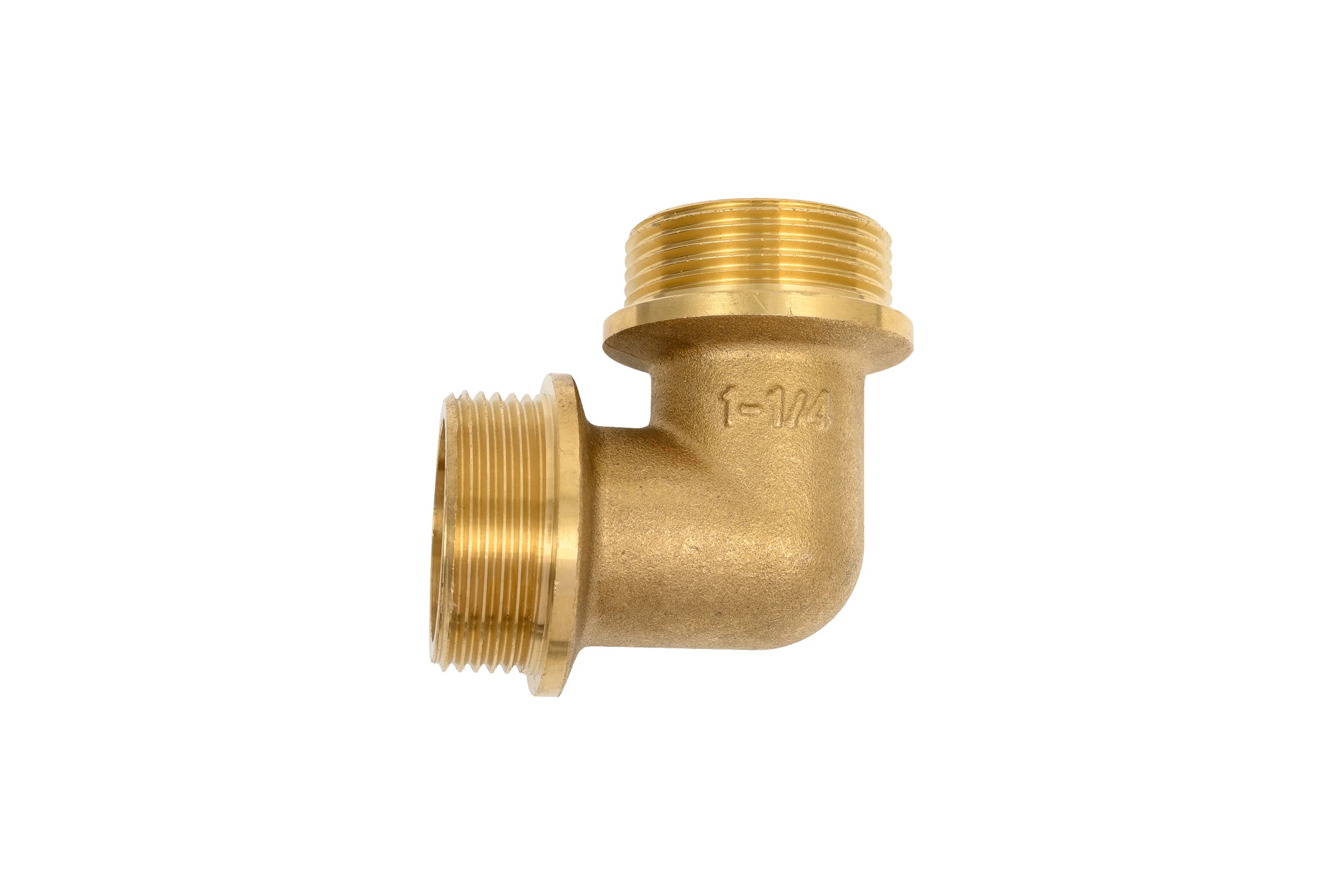 Угольник латунный Millennium 1 1/4" х 1 1/4" наружная/наружная резьба LUMM3232