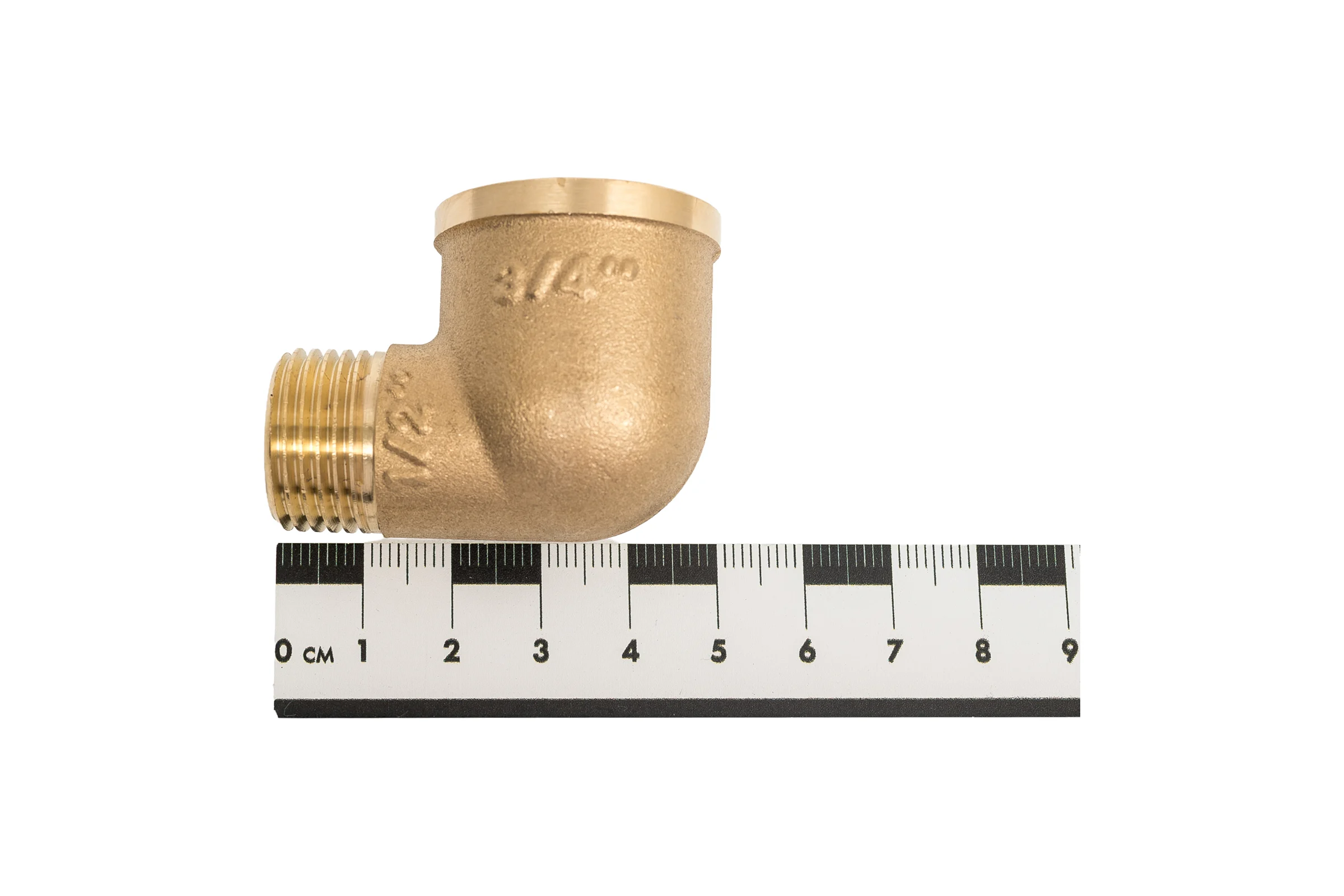 Угольник латунный переходной Millennium 3/4" х 1/2" внутренняя/наружная резьба LUFM3412
