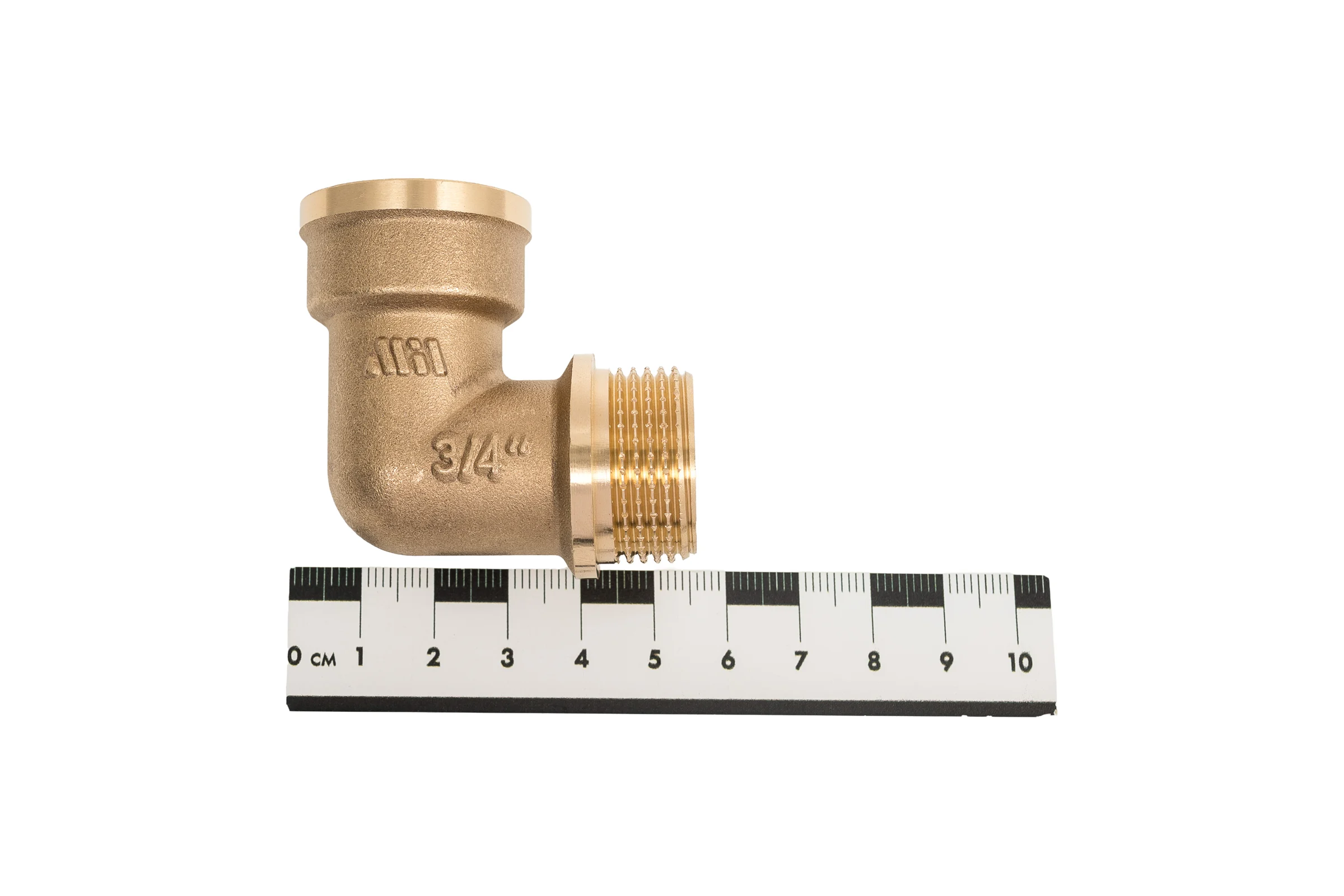 Угольник латунный Millennium 3/4" x 3/4" внутренняя/наружная резьба LUFM3434