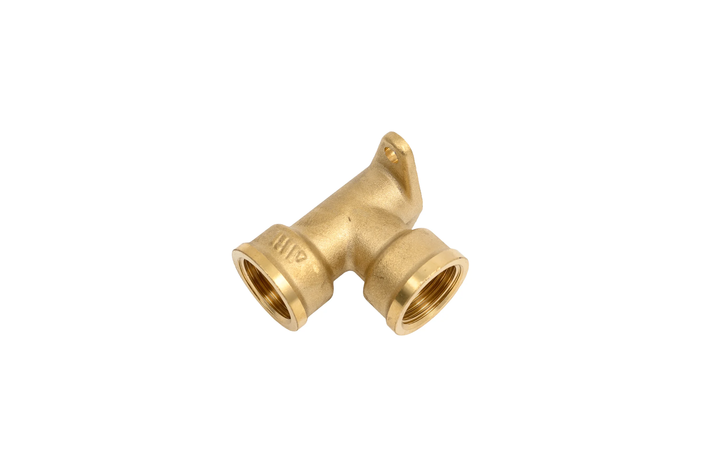 Угольник латунный с креплением Millennium 1/2" x 1/2" внутренняя резьба LUKM1212