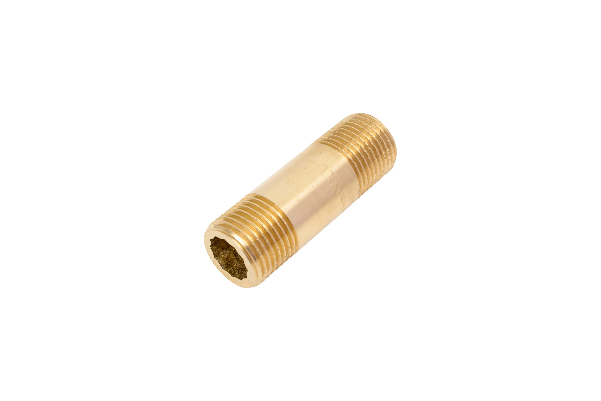 Удлинительный бочонок латунный, никелированный Millennium L=60мм, 1/2" x 1/2" наружная/наружная резьба LBUM1260
