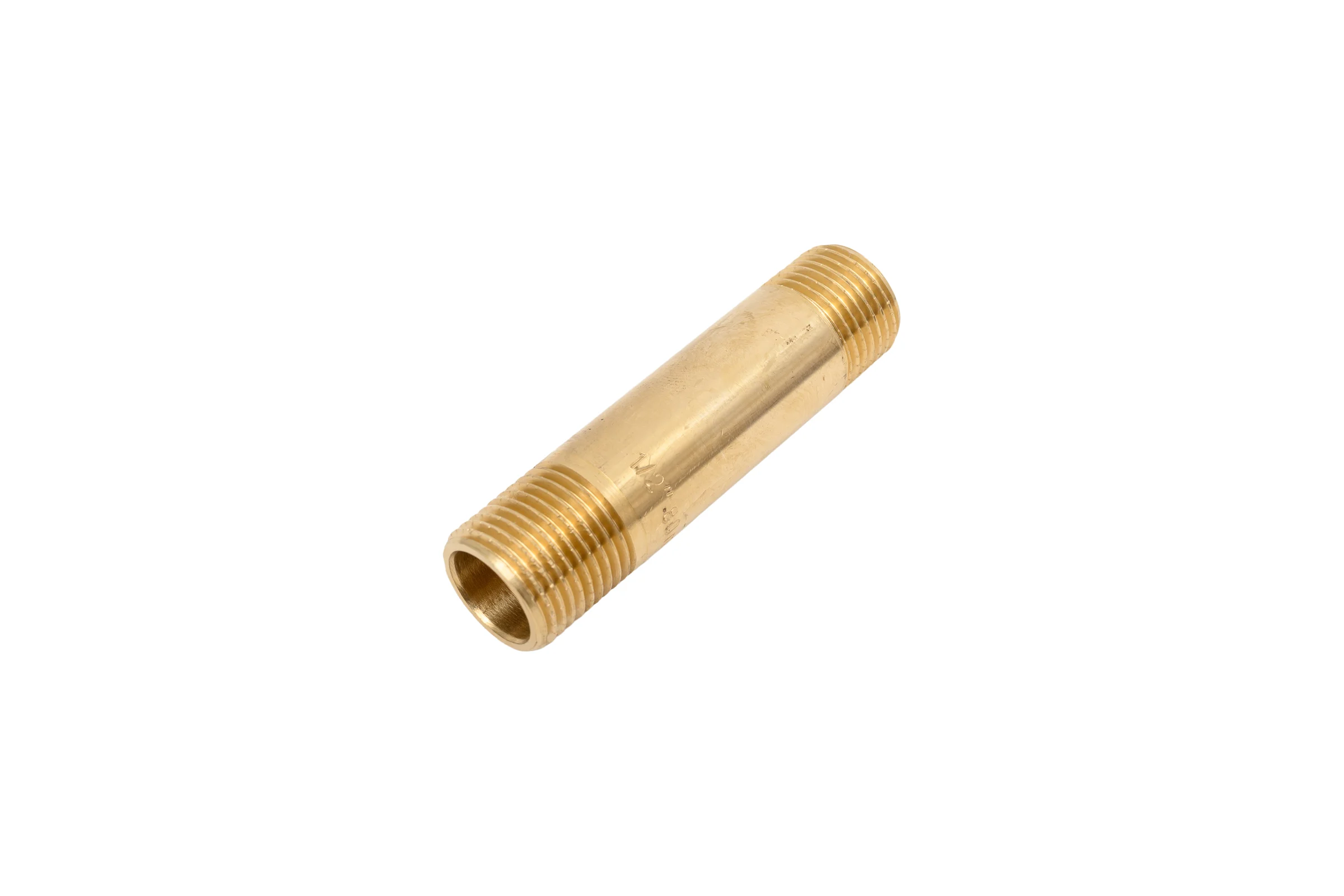 Удлинительный бочонок латунный, никелированный Millennium L=80мм, 1/2" x 1/2" наружная/наружная резьба LBUM1280