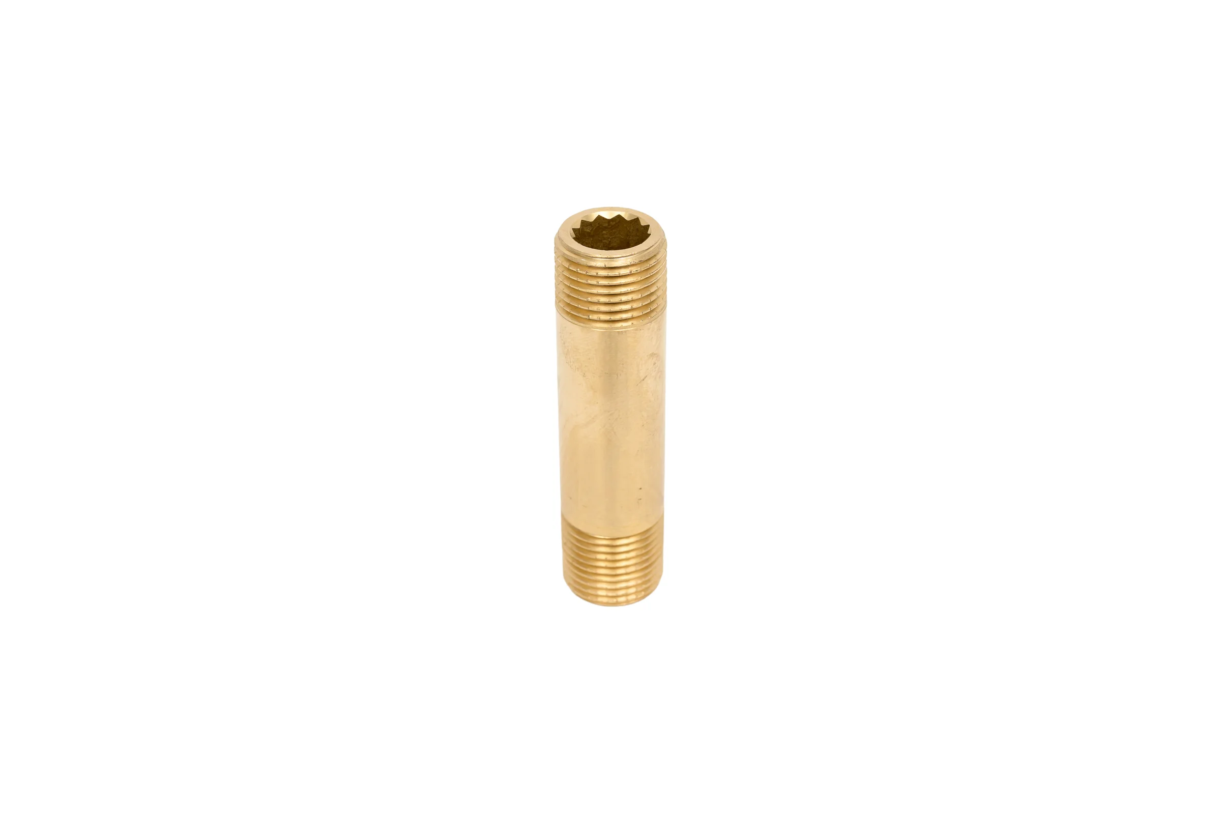 Удлинительный бочонок латунный, никелированный Millennium L=80мм, 1/2" x 1/2" наружная/наружная резьба LBUM1280