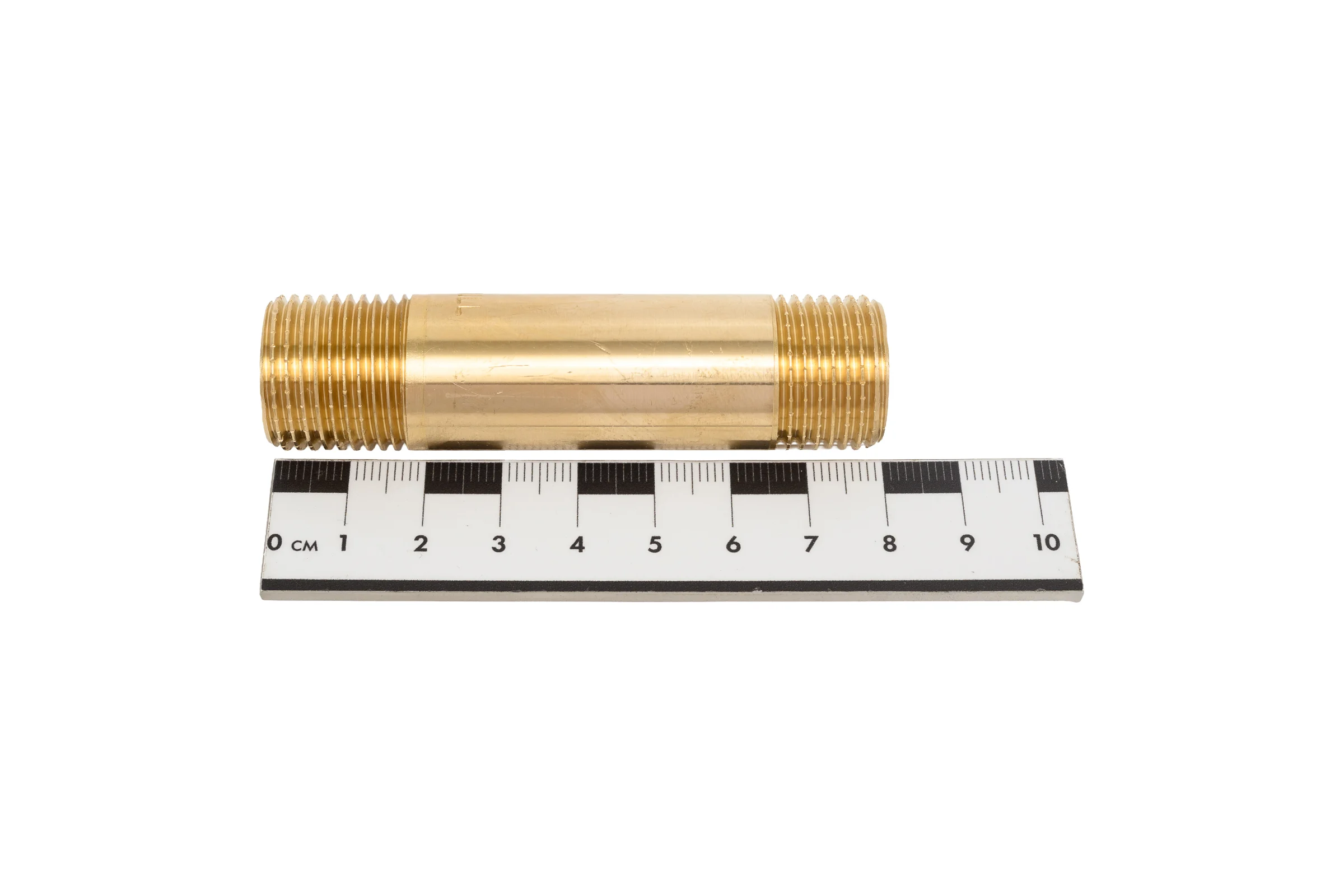 Удлинительный бочонок латунный, никелированный Millennium L=80мм, 1/2" x 1/2" наружная/наружная резьба LBUM1280
