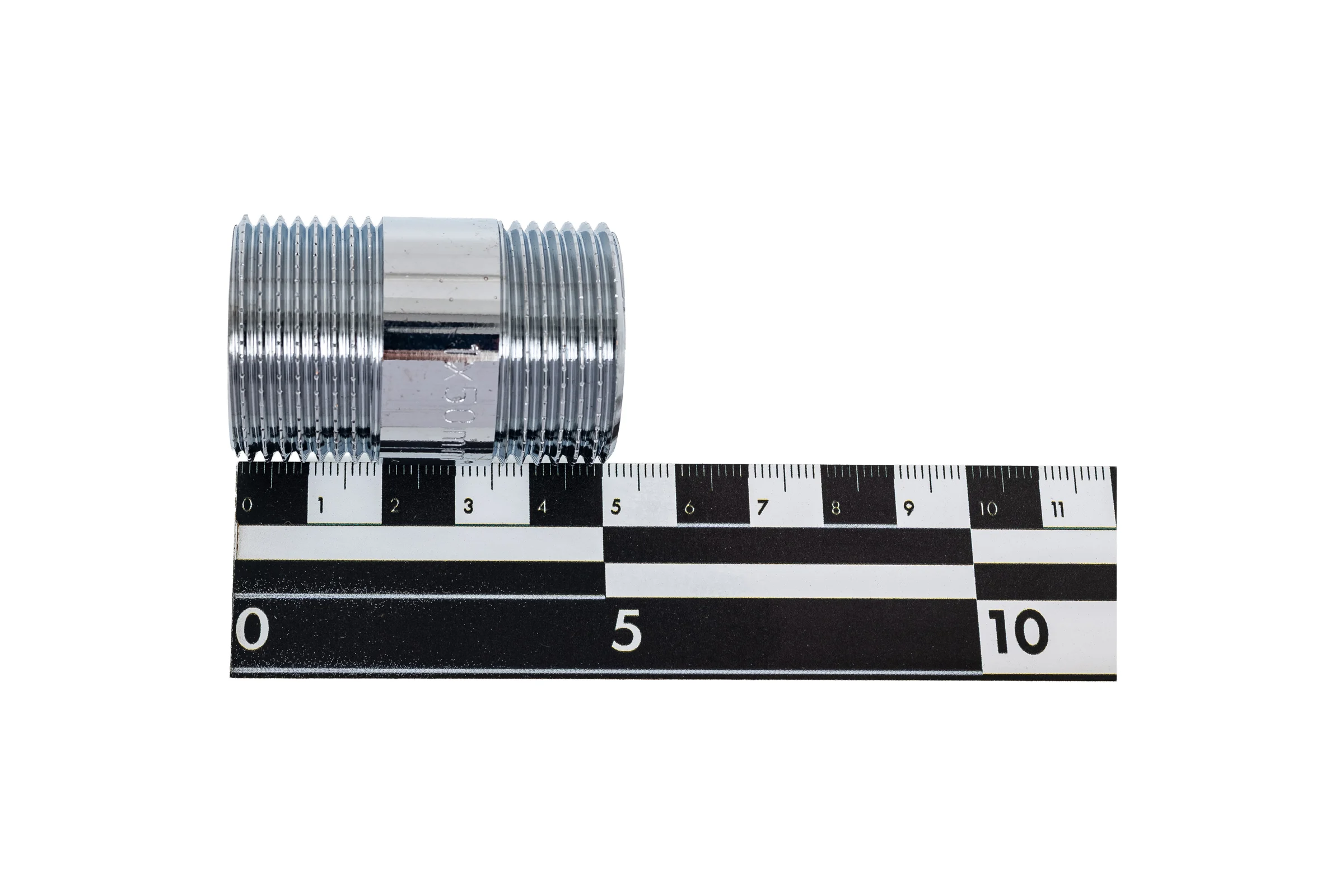 Удлинительный бочонок хромированный Millennium L=50мм, 1" x 1" наружная/наружная резьба SMX5001