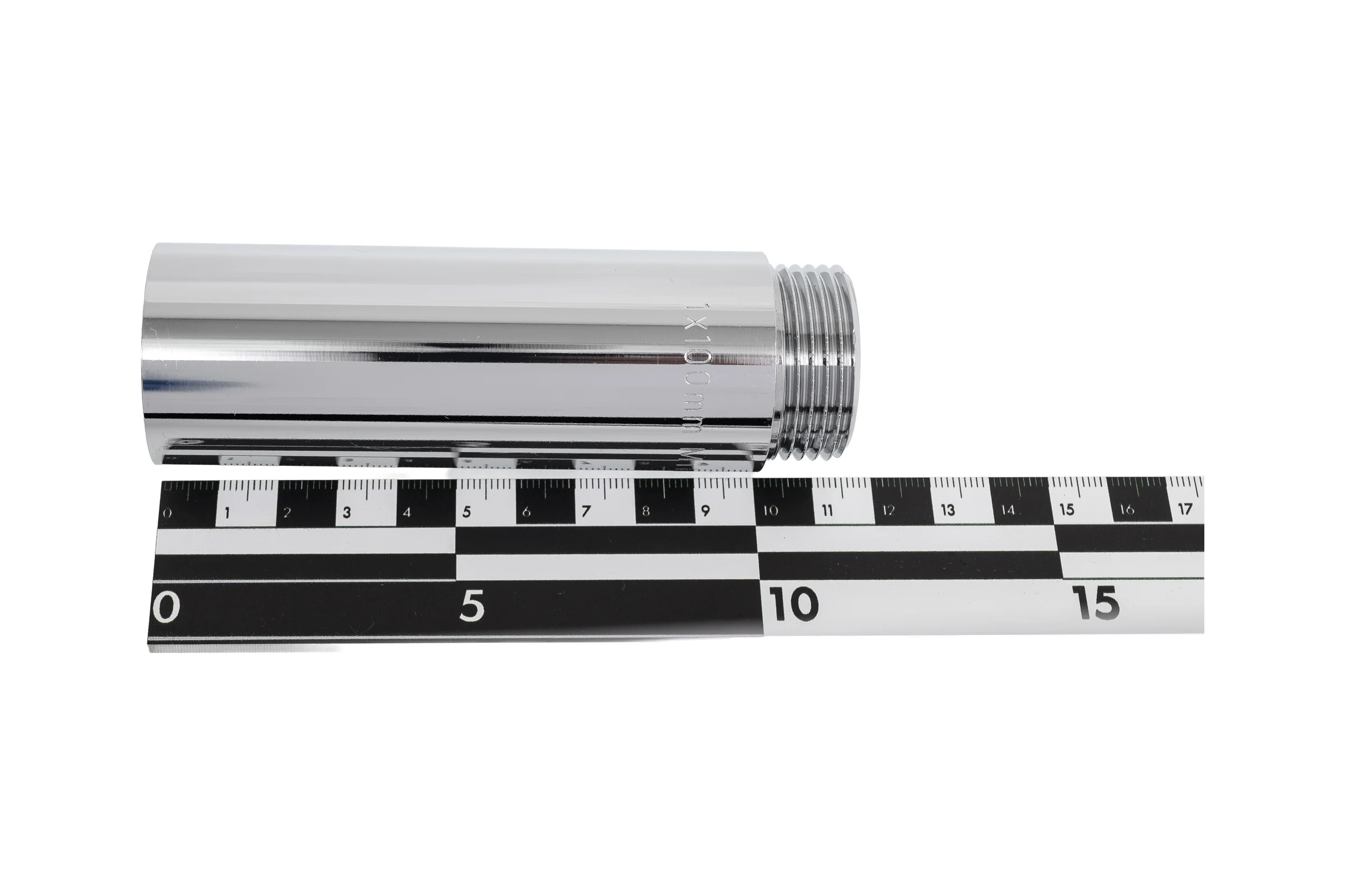 Гайка удлинительная хромированная Millennium 1" x 100мм внутренняя/наружная резьба NUG1001