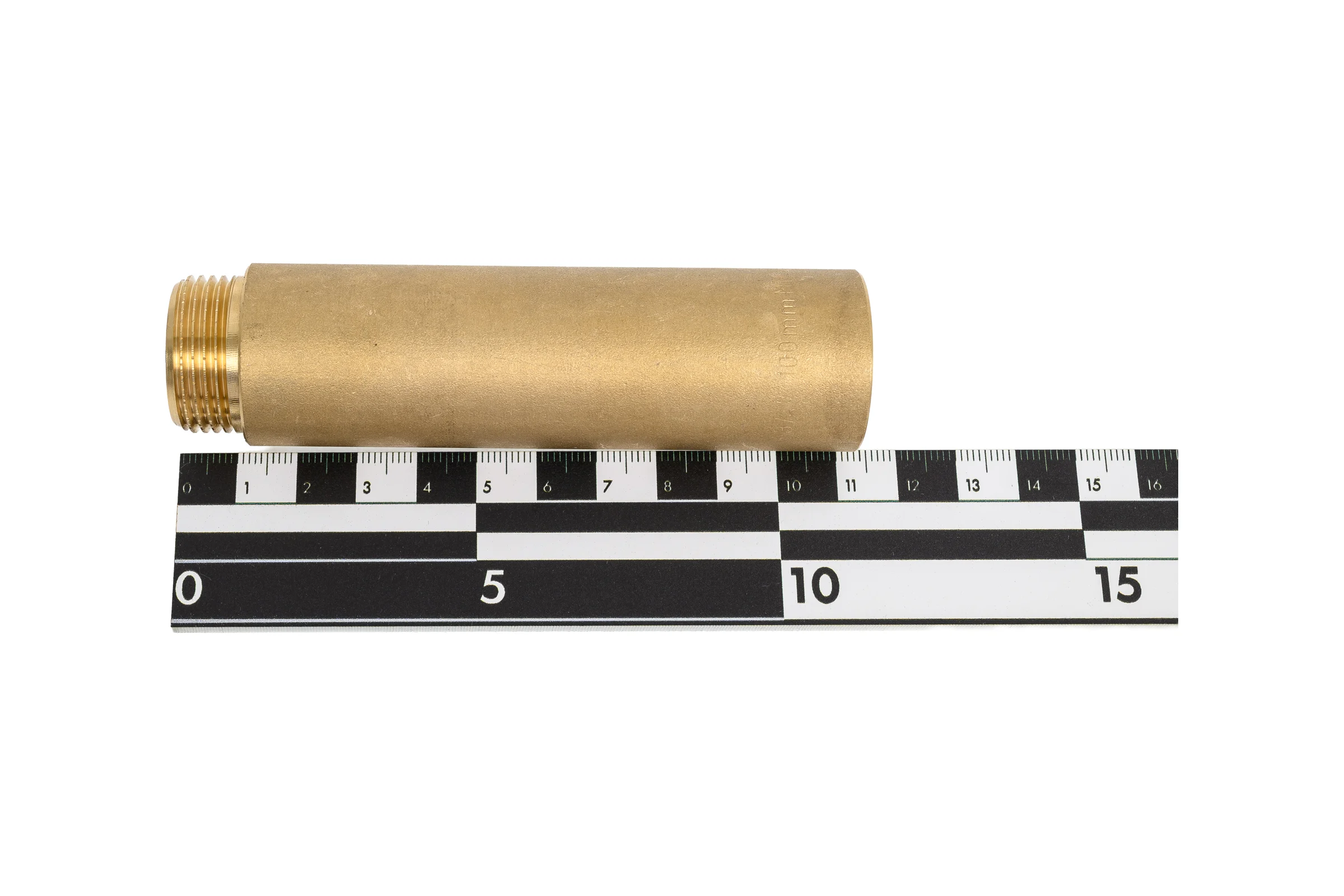 Гайка удлинительная латунная, никелированная Millennium 3/4" х 100мм внутренняя/наружная резьба LUG3410