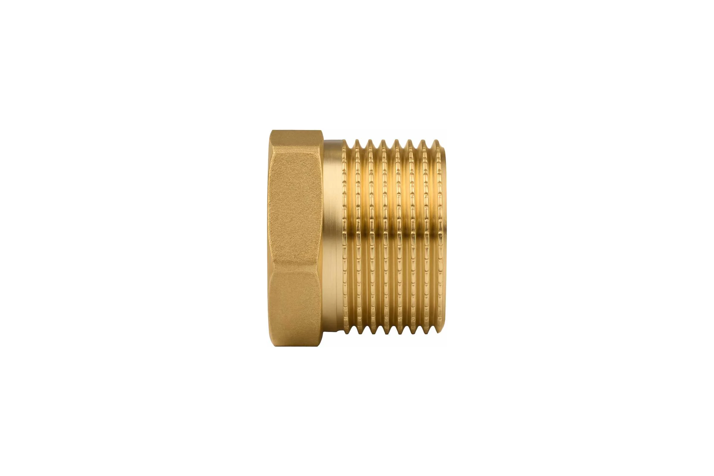 Футорка латунная 1 1/4"×1" наружная/внутренняя резьба для сантехнических соединений Millennium LFMF3210