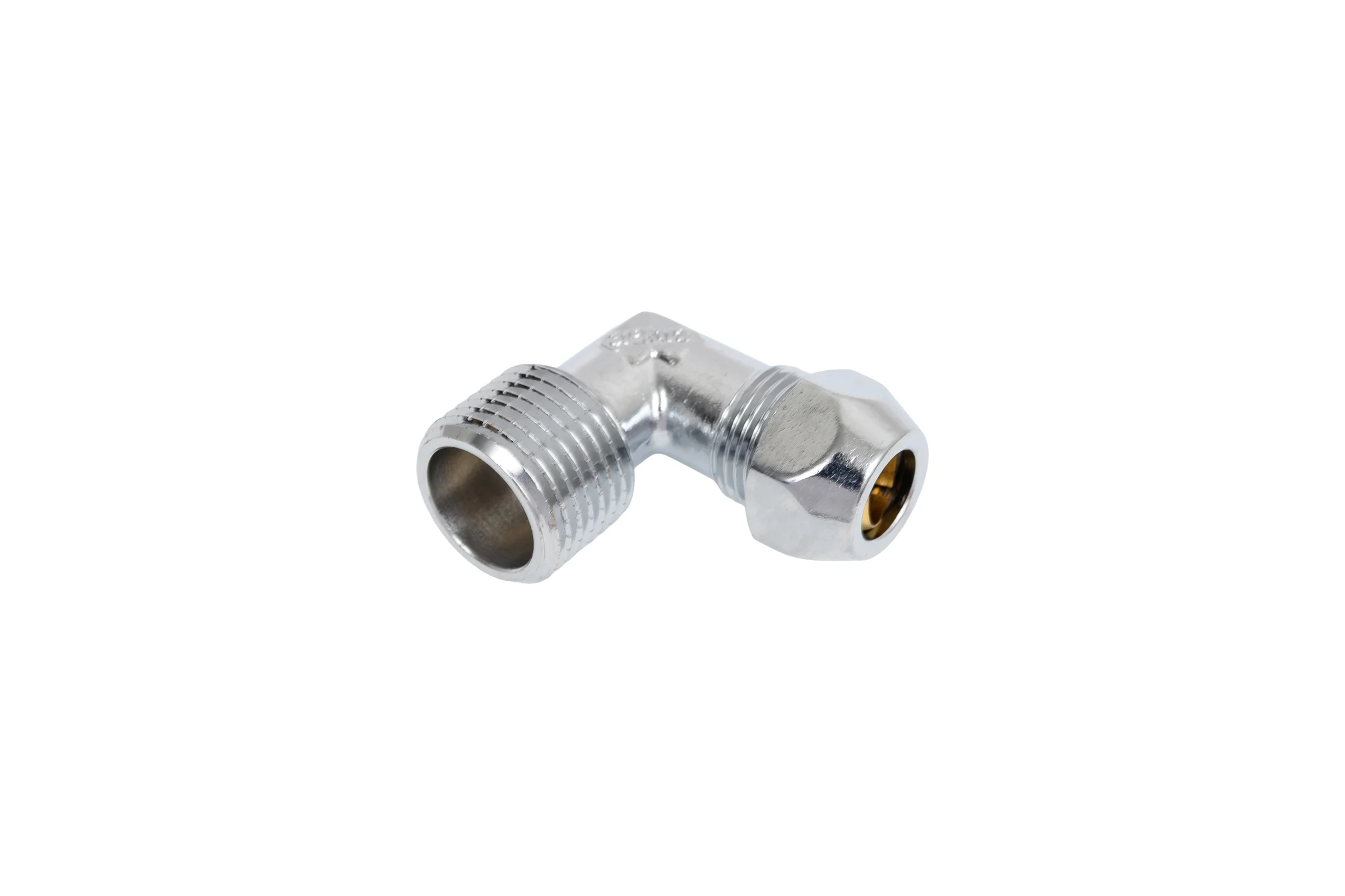 Цанга угловая хромированная Millennium 10x1/2" с наружной резьбой XUM1012
