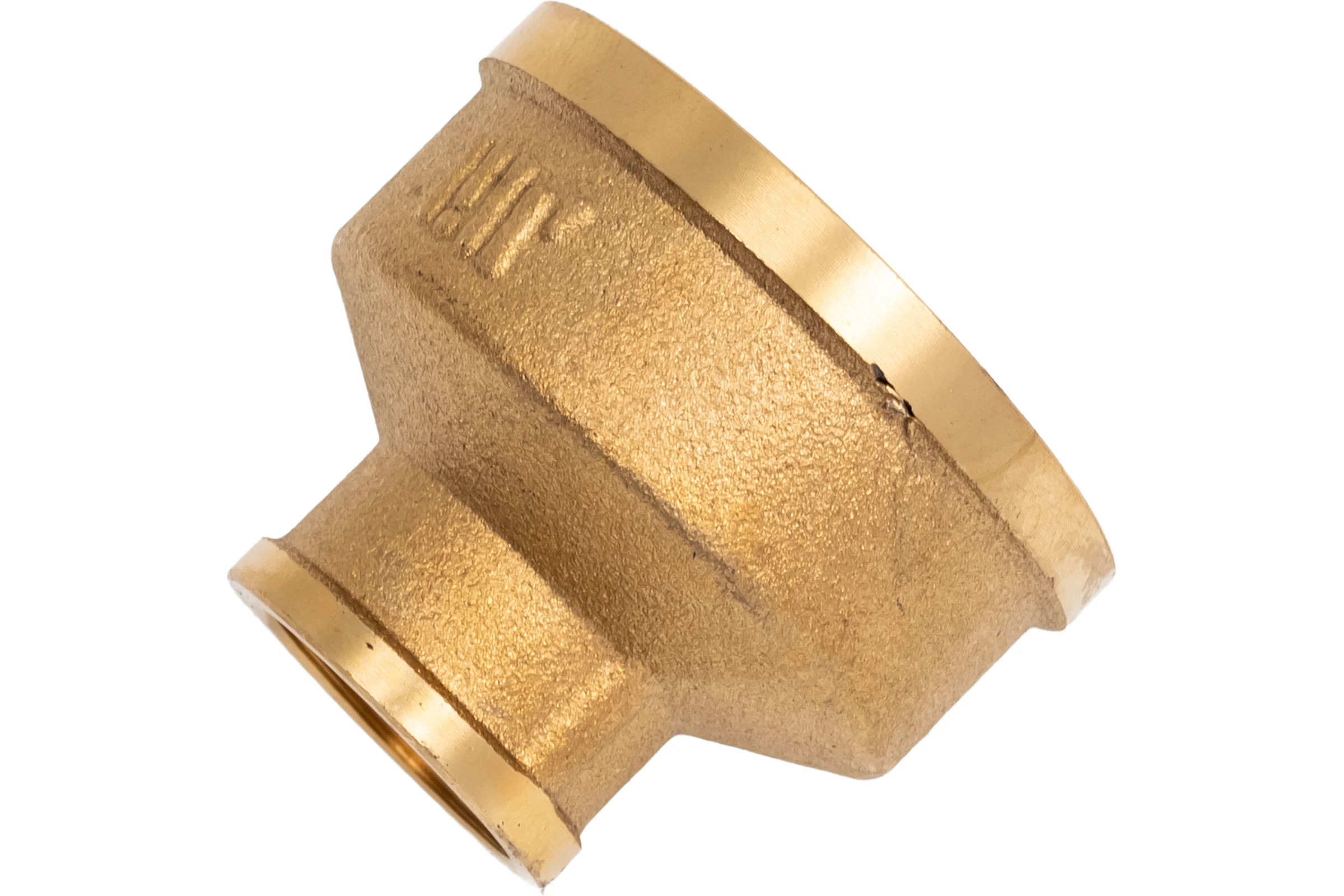 Муфта латунная никелированная переходная 1 1/4"×1/2" с внутренней/внутренней резьбой для соединения труб Millennium LМFF3212 LMFF3212