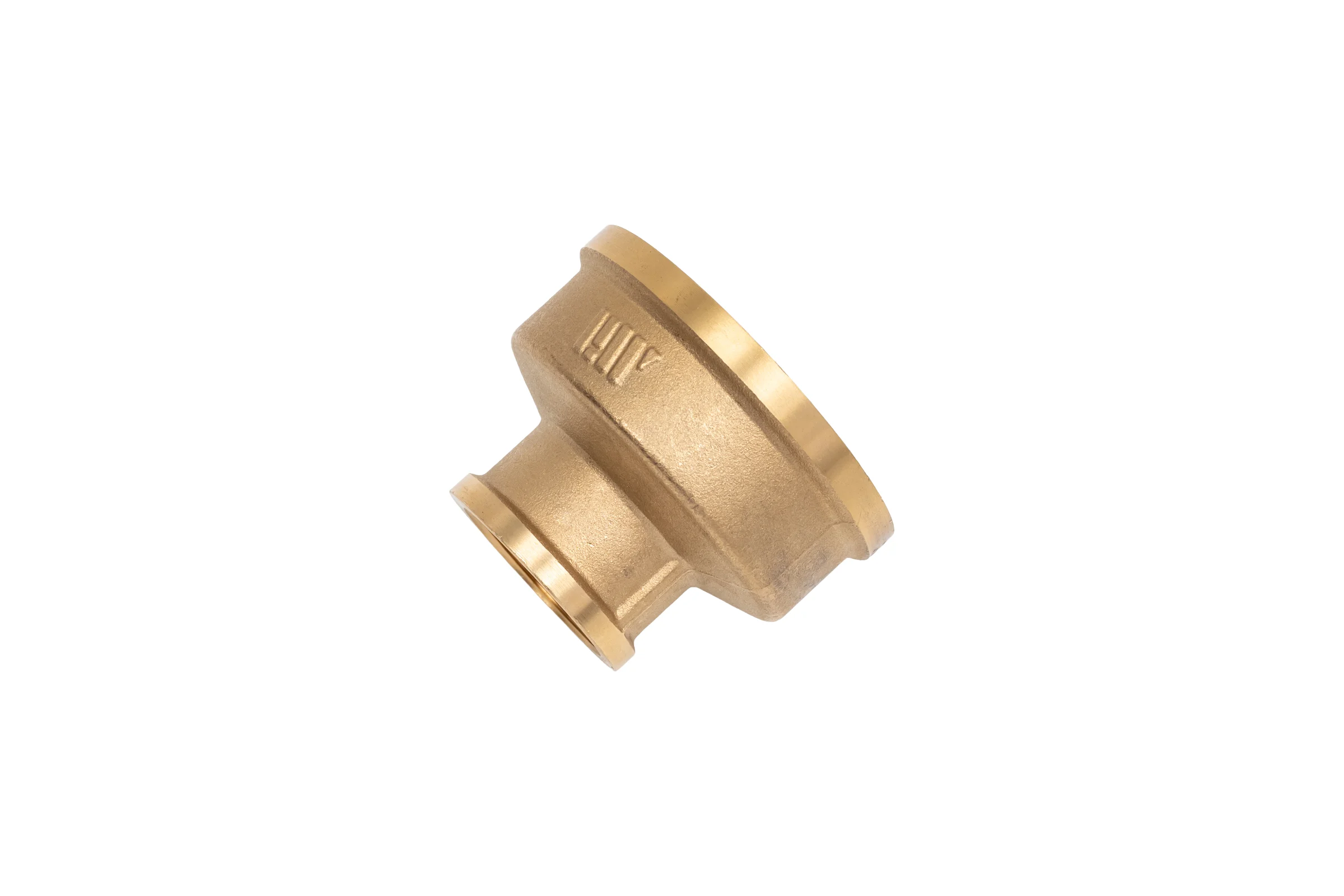 Муфта латунная никелированная переходная 1 1/2"×3/4" с внутренней/внутренней резьбой для соединения труб разного диаметра Millennium LMFF4034