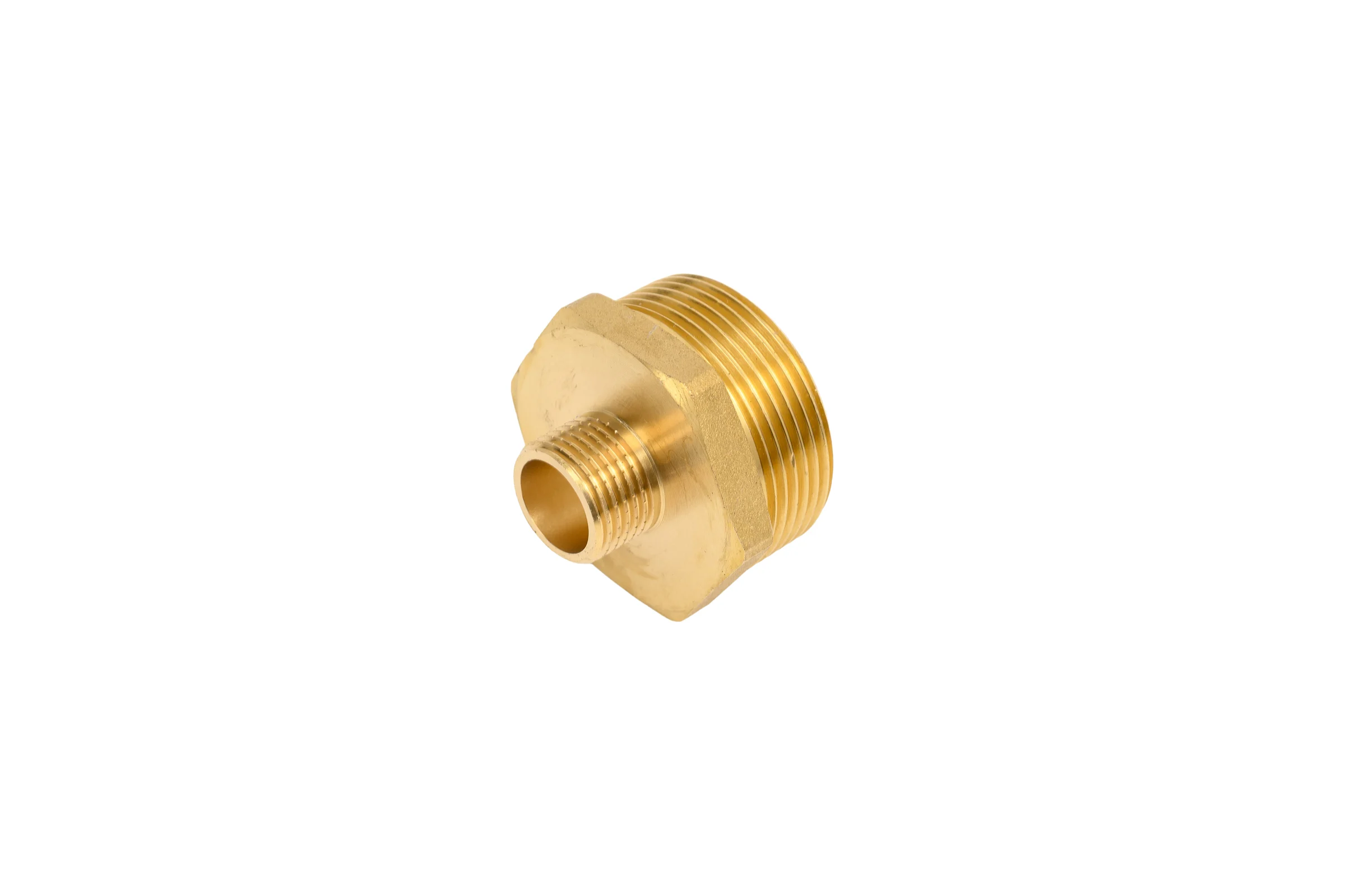 Ниппель латунный никелированный переходной Millennium 1 1/2" х 1/2" с наружной резьбой LBMM4012