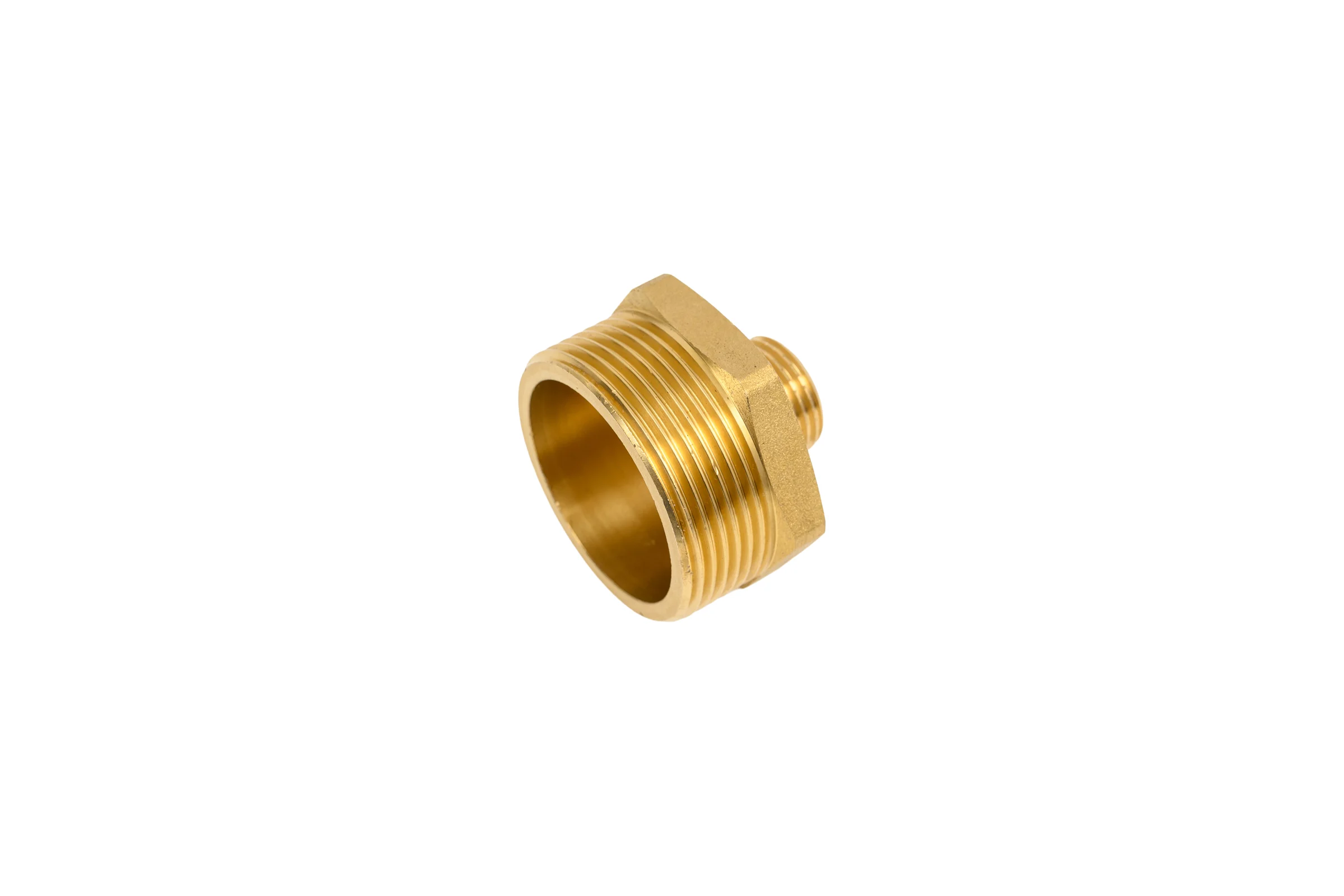 Ниппель латунный никелированный переходной Millennium 1 1/2" х 1/2" с наружной резьбой LBMM4012