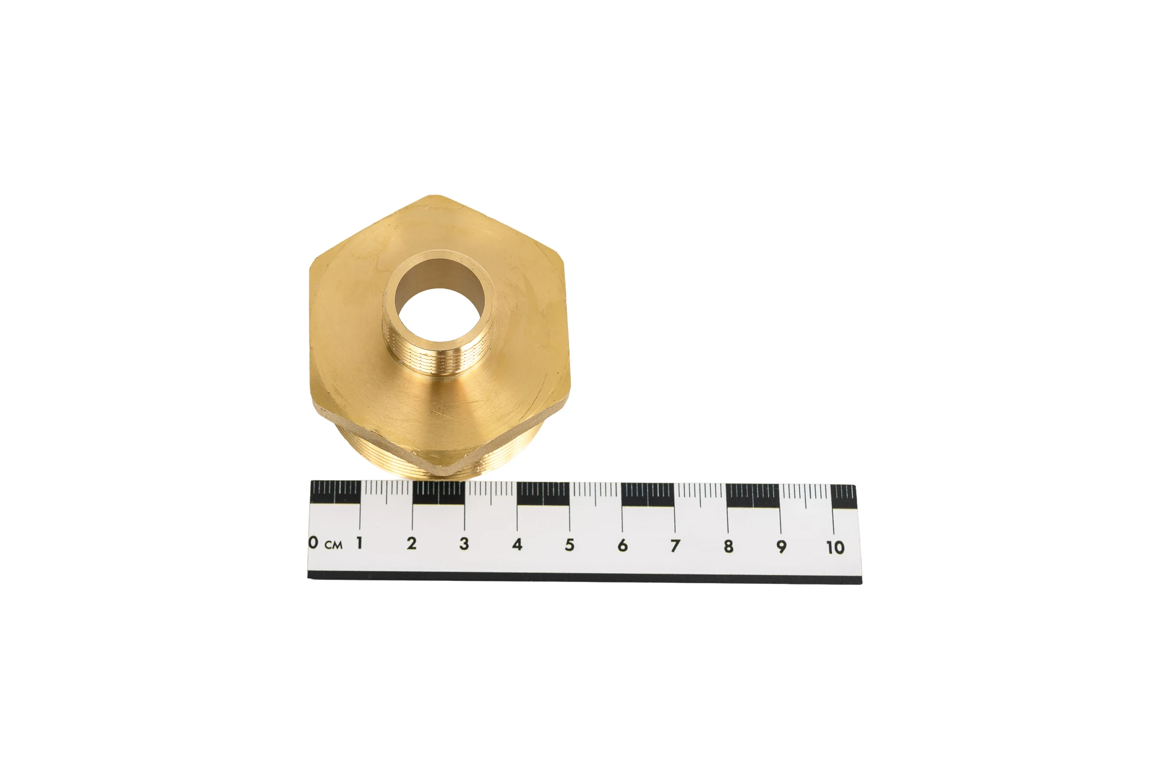 Ниппель латунный никелированный переходной Millennium 1 1/2" х 1/2" с наружной резьбой LBMM4012
