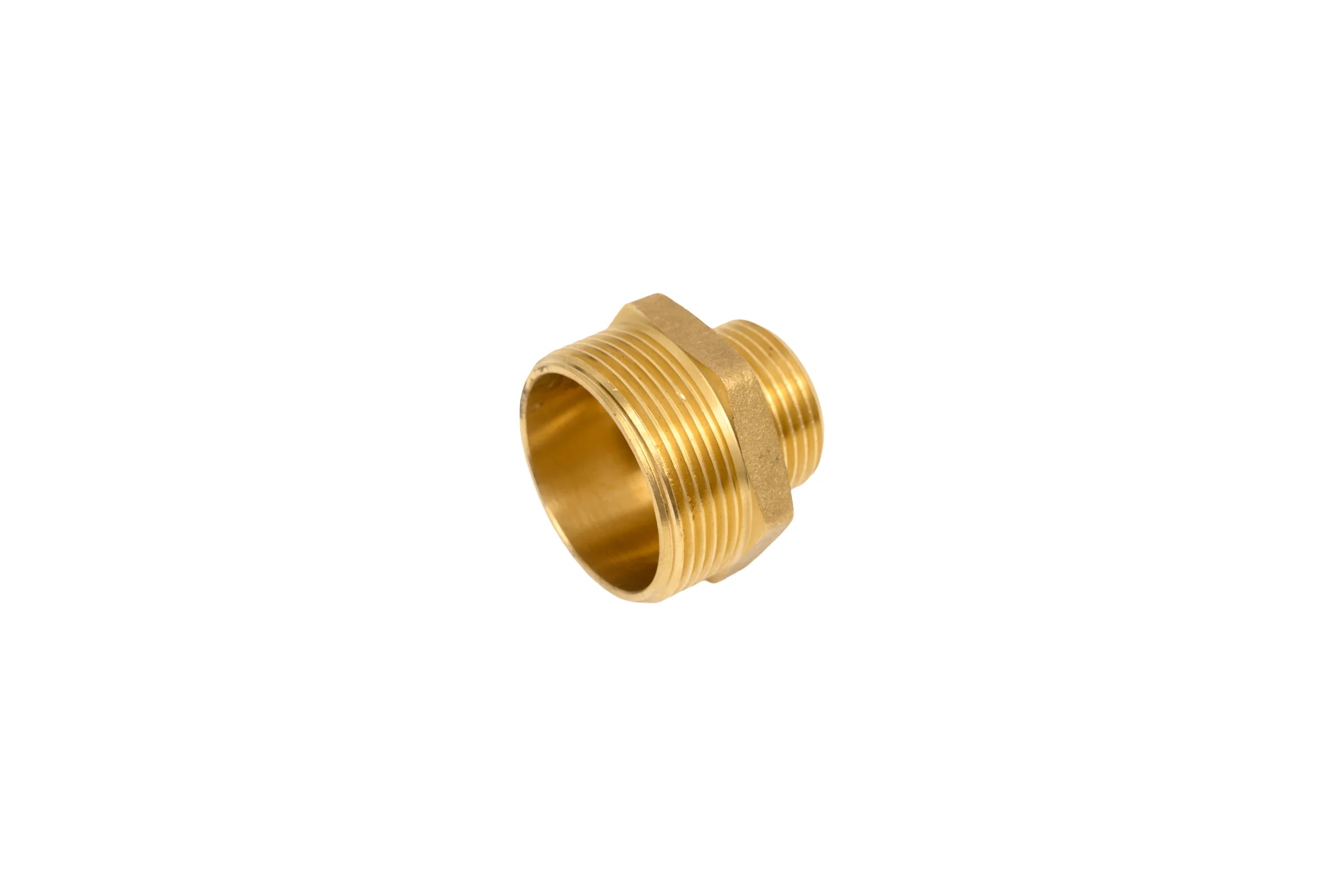 Ниппель латунный никелированный переходной Millennium 1 1/2" х 1" с наружной резьбой LBMM4010