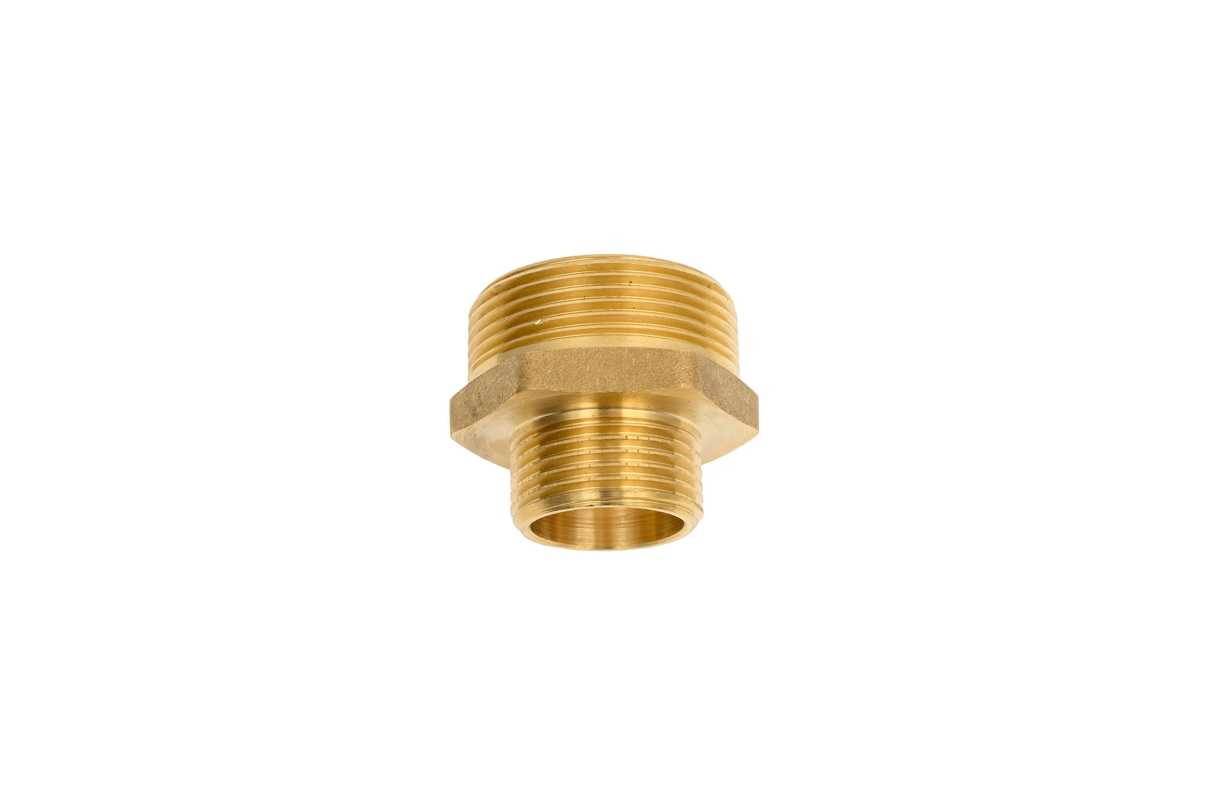 Ниппель латунный никелированный переходной Millennium 1 1/2" х 1" с наружной резьбой LBMM4010