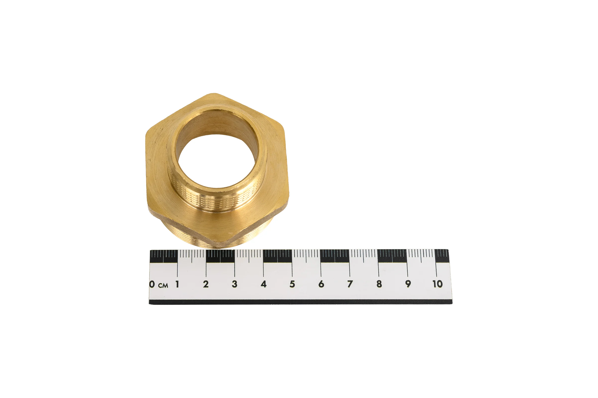 Ниппель латунный никелированный переходной Millennium 1 1/2" х 1" с наружной резьбой LBMM4010